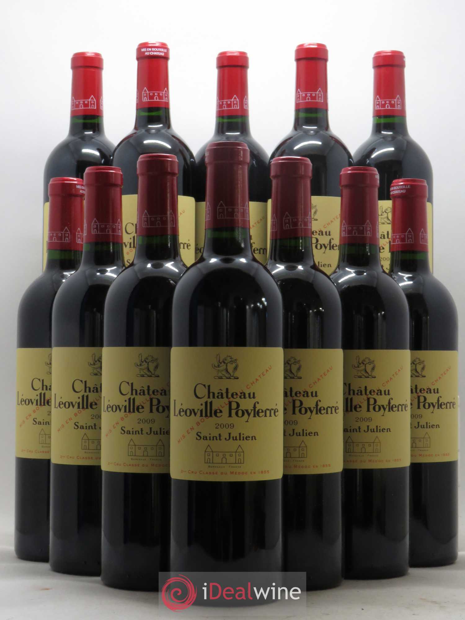 Château Léoville Poyferré 2ème Grand Cru Classé 2009 - Lot de 12 bouteilles - 0