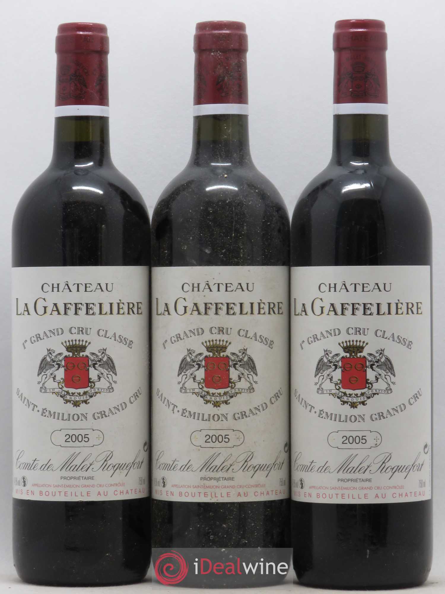 Château la Gaffelière 1er Grand Cru Classé B 2005 - Lot de 3 bouteilles - 0