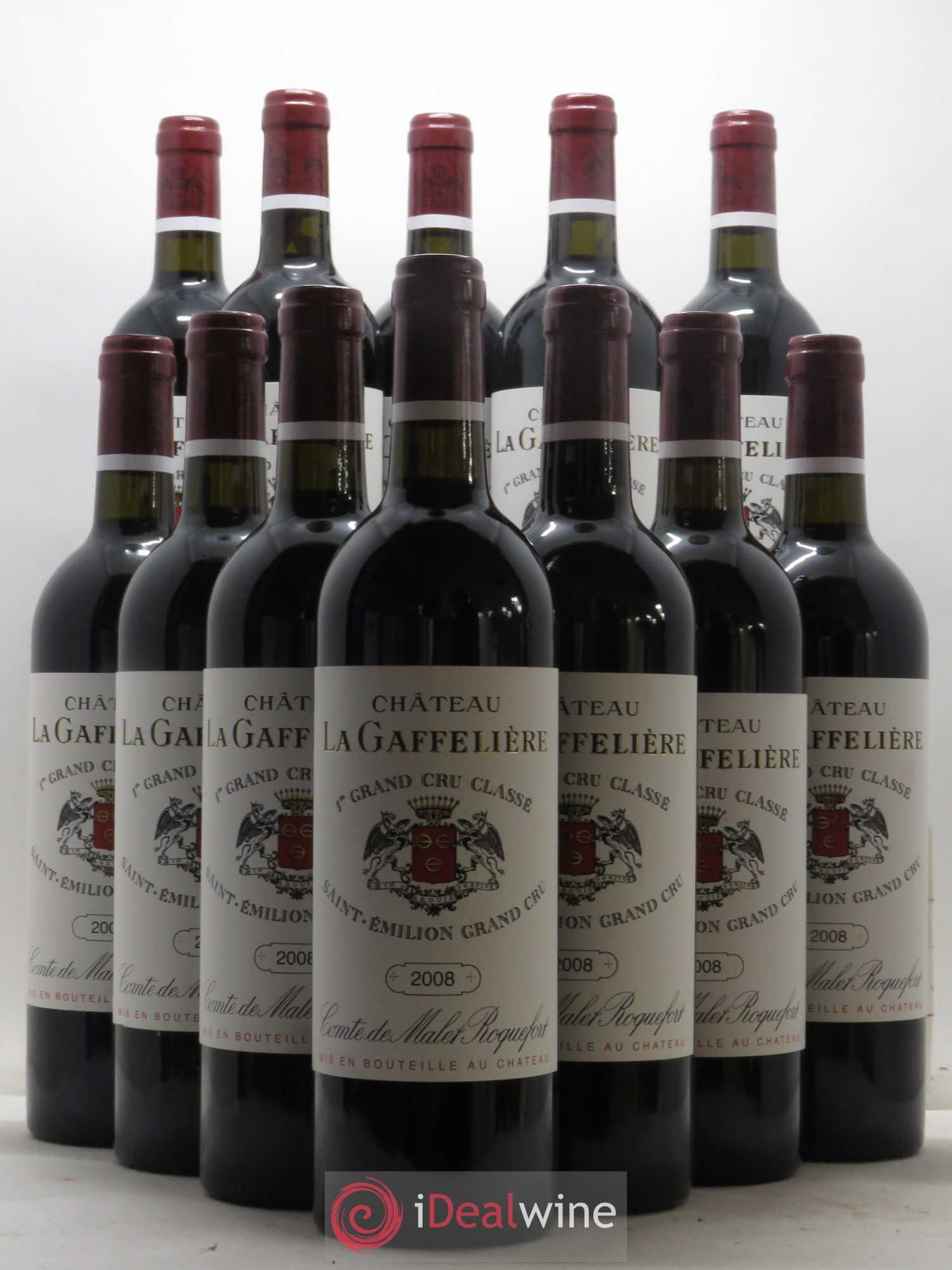 Château la Gaffelière 1er Grand Cru Classé B 2008 - Lot de 12 bouteilles - 0