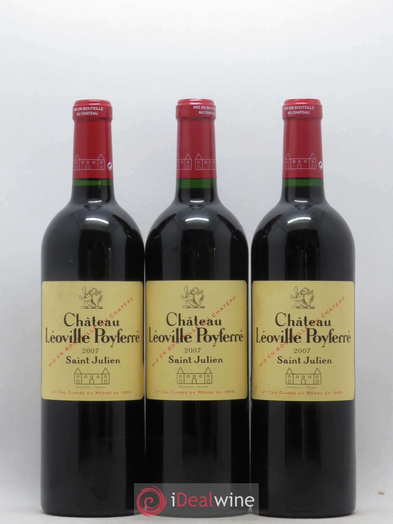 Château Léoville Poyferré 2ème Grand Cru Classé 2007 - Lot de 12 bouteilles - 1