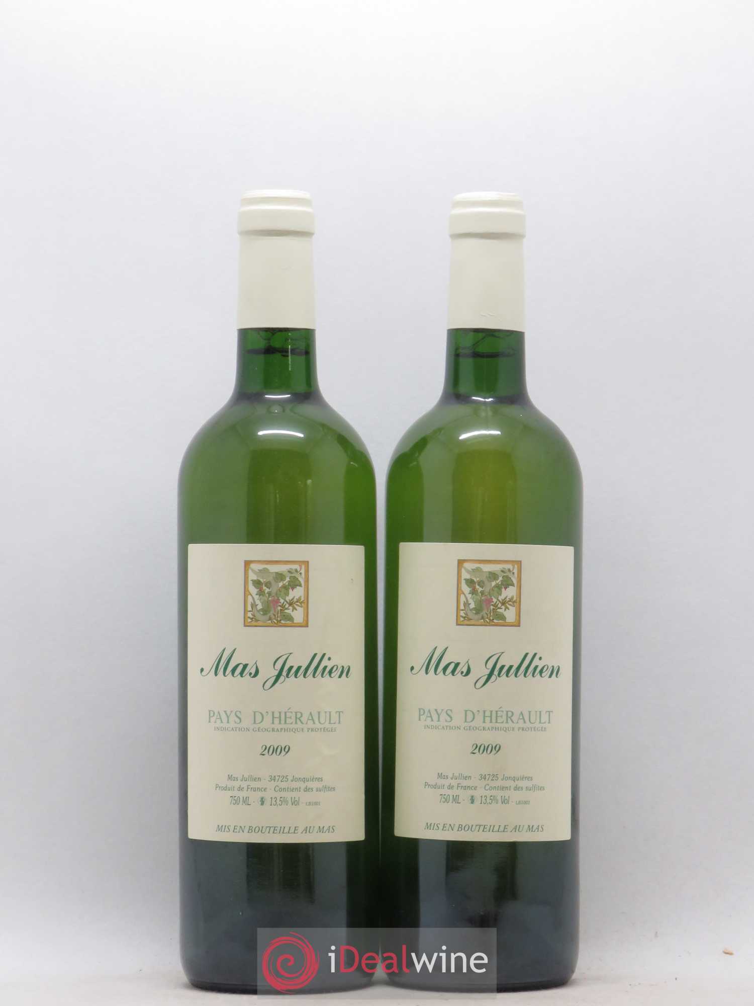 Pays d'Hérault Mas Jullien Olivier Jullien 2009 - Lot de 2 bouteilles - 0
