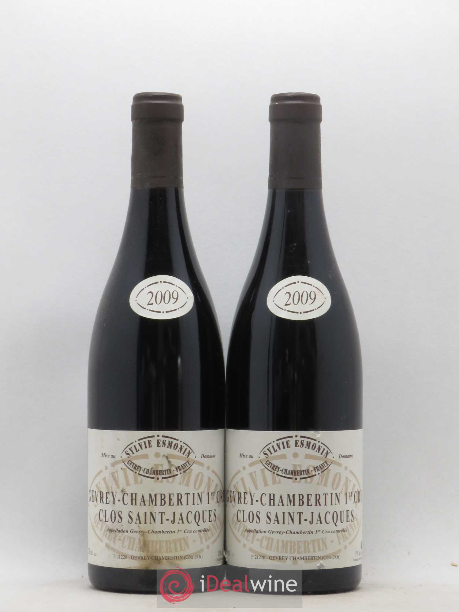 Gevrey-Chambertin 1er Cru Clos Saint Jacques Sylvie Esmonin 2009 - Lot de 2 bouteilles - 0