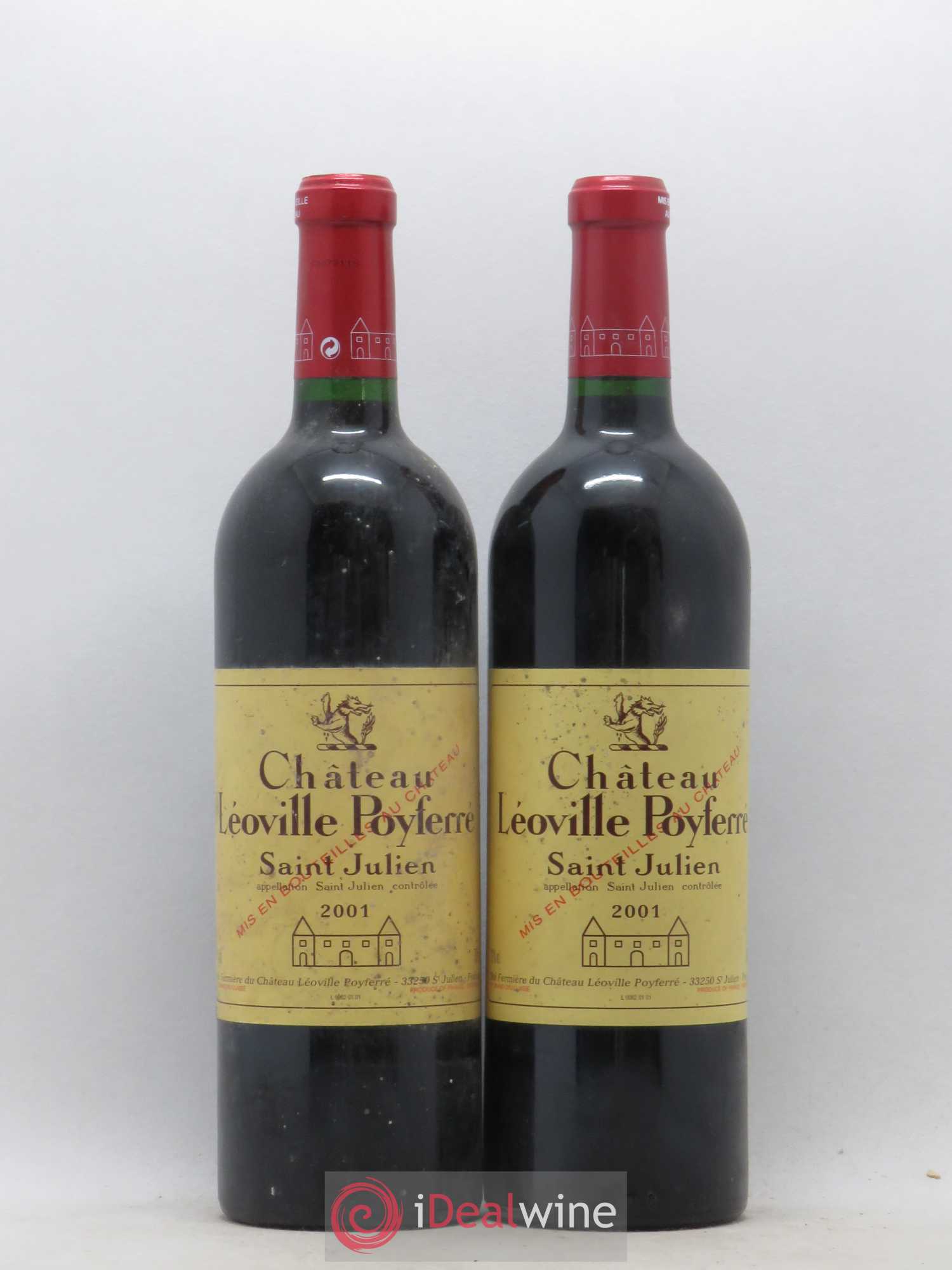 Château Léoville Poyferré 2ème Grand Cru Classé 2001 - Lot de 2 bouteilles - 0