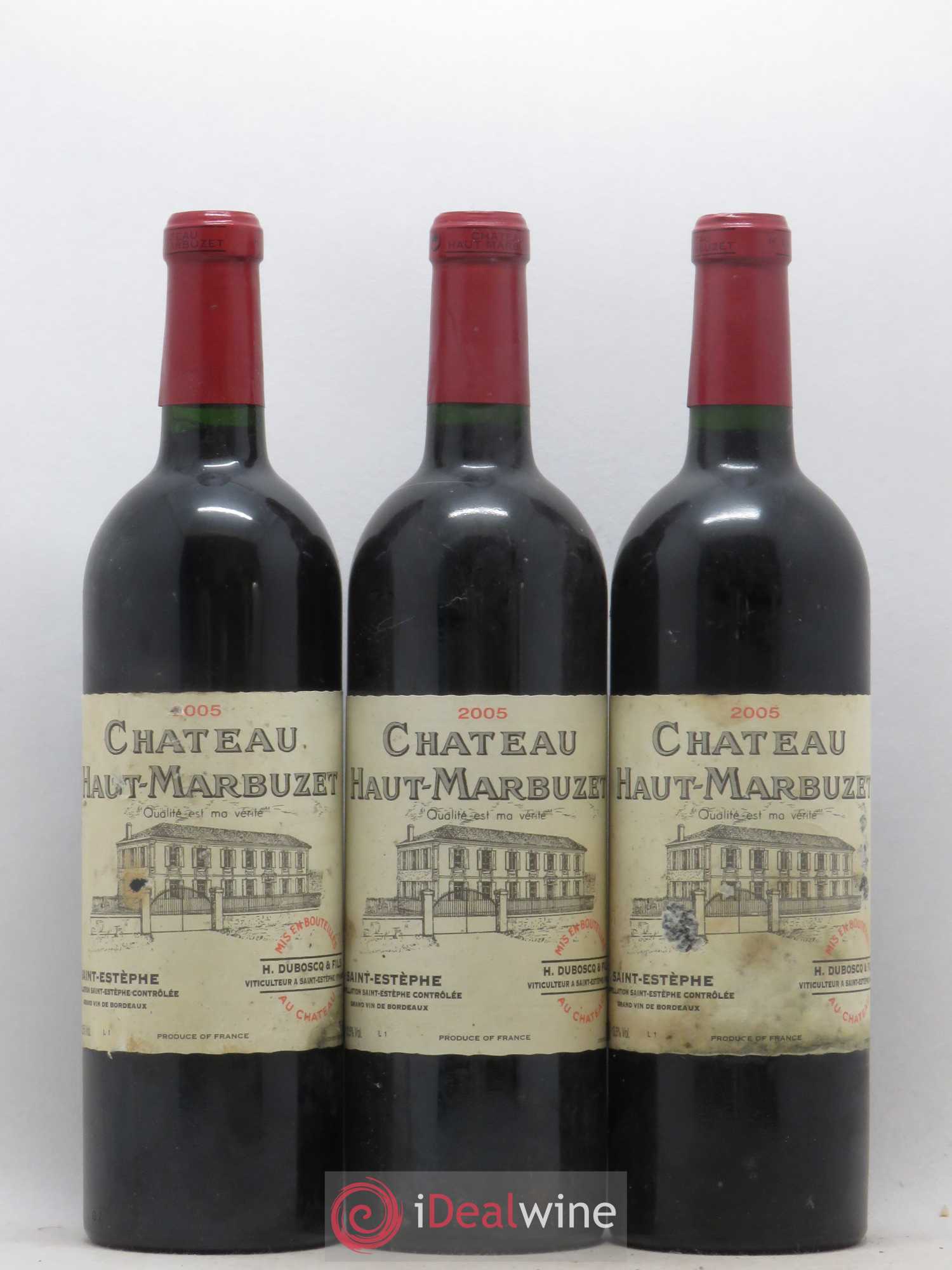 Château Haut Marbuzet 2005 - Lot de 3 bouteilles - 0