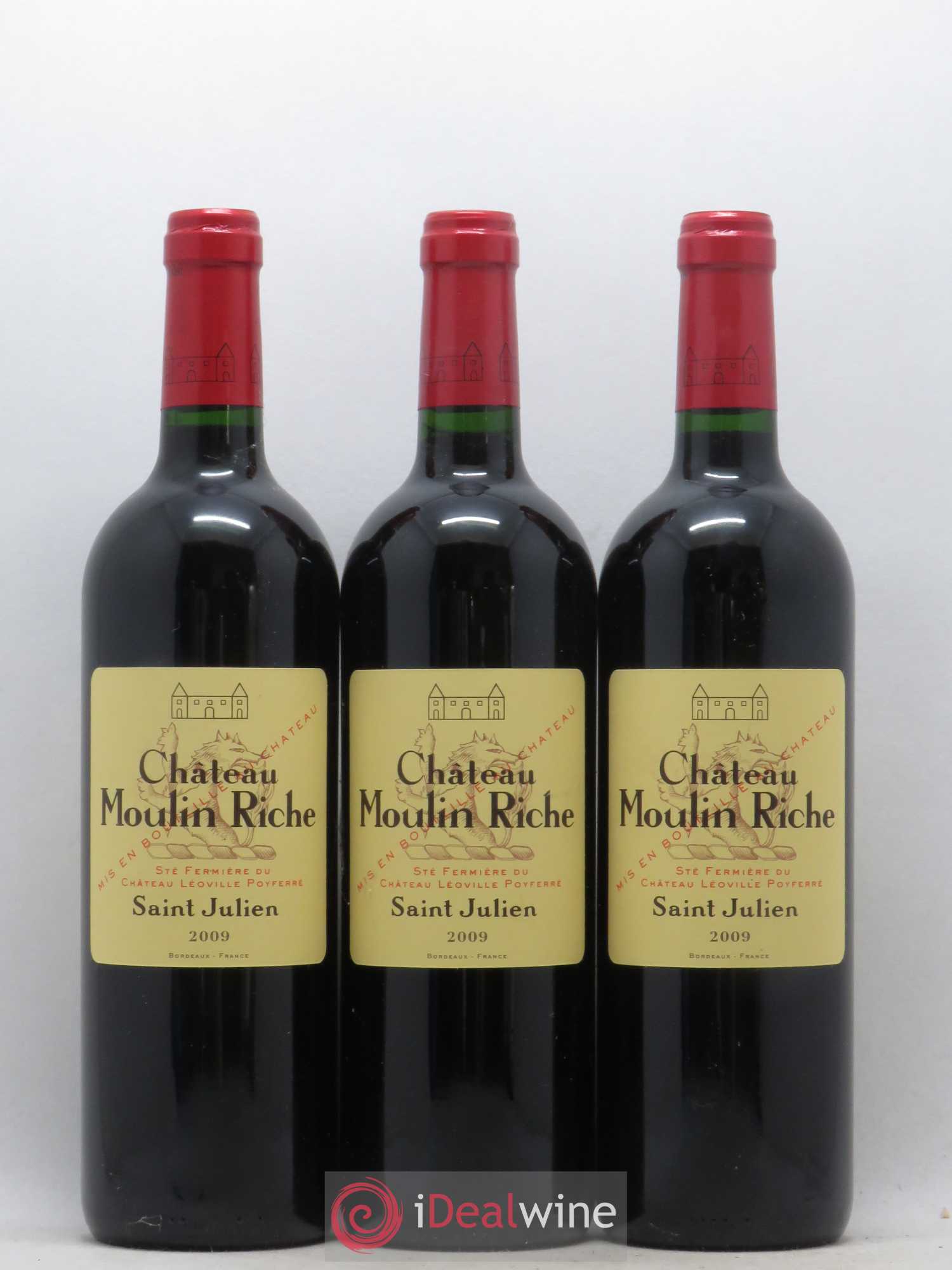 Château Moulin Riche 2009 - Posten von 3 Flaschen - 0