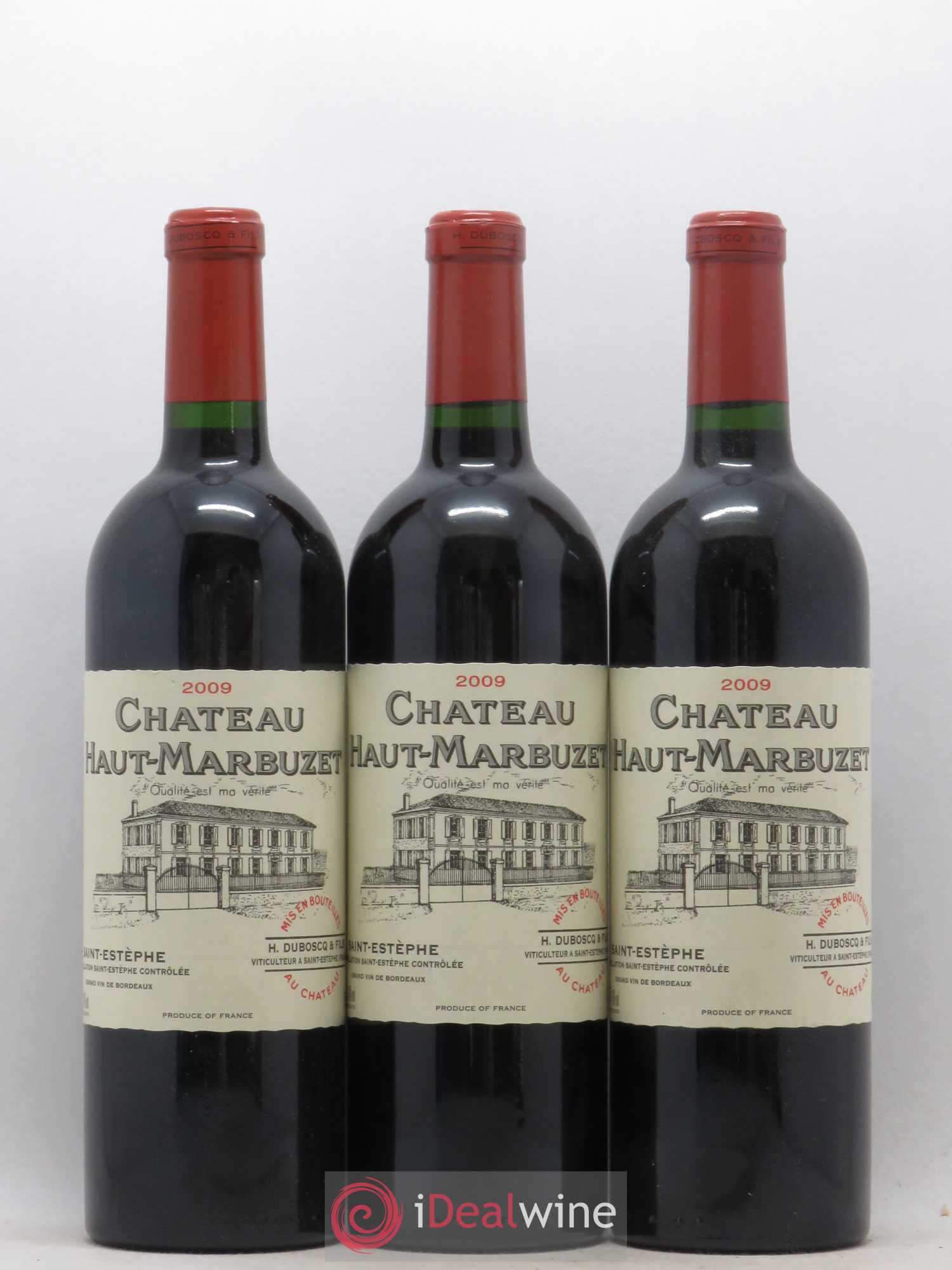 Château Haut Marbuzet 2009 - Lot de 3 bouteilles - 0