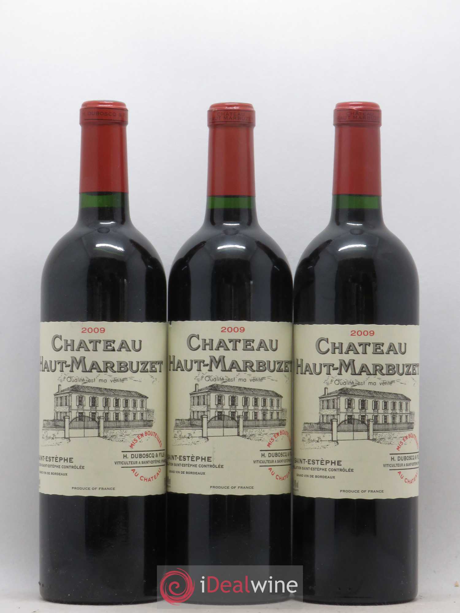 Château Haut Marbuzet 2009 - Lot de 3 bouteilles - 0