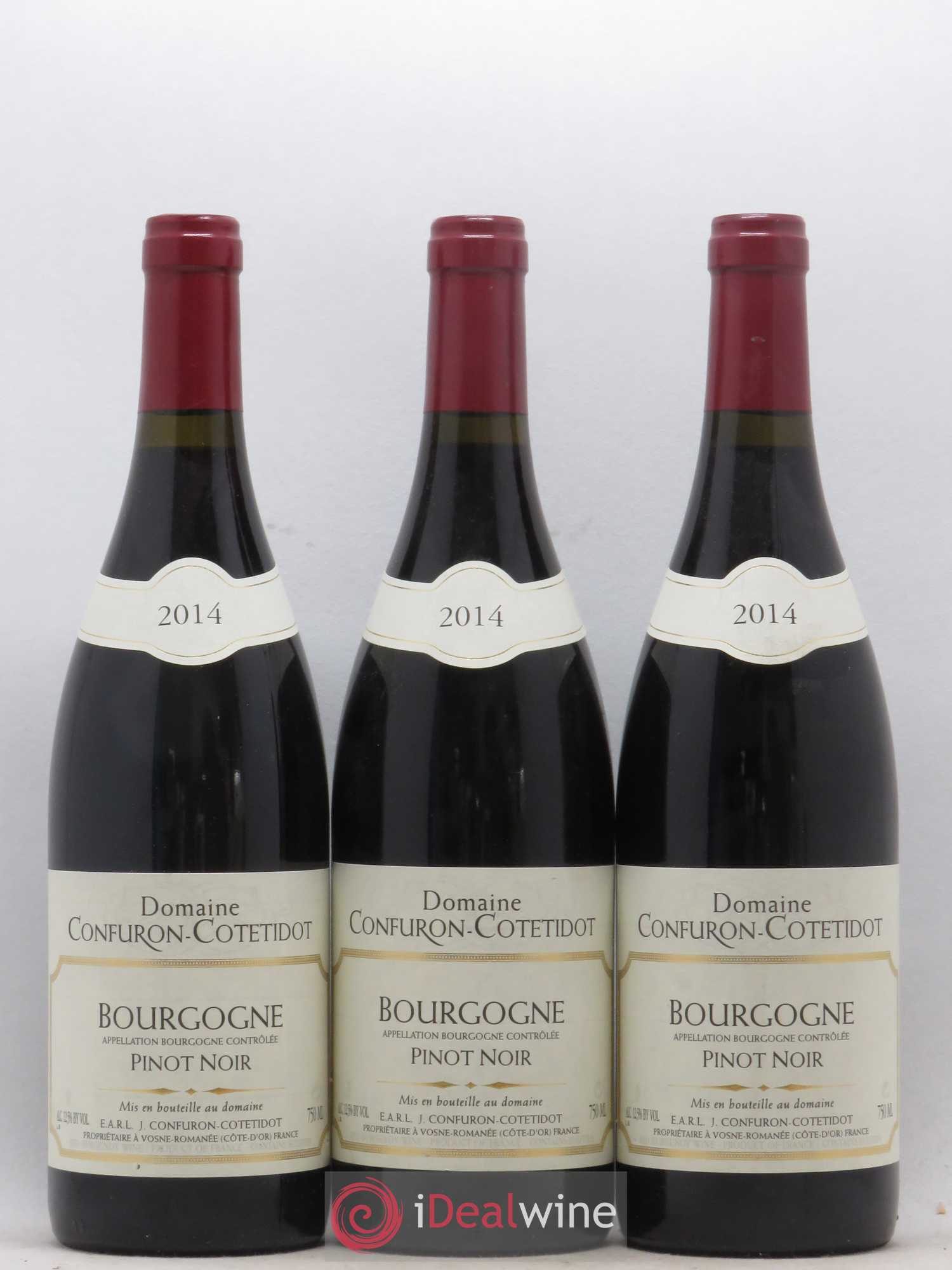 Bourgogne Confuron Cotetidot 2014 - Lot de 3 bouteilles - 0