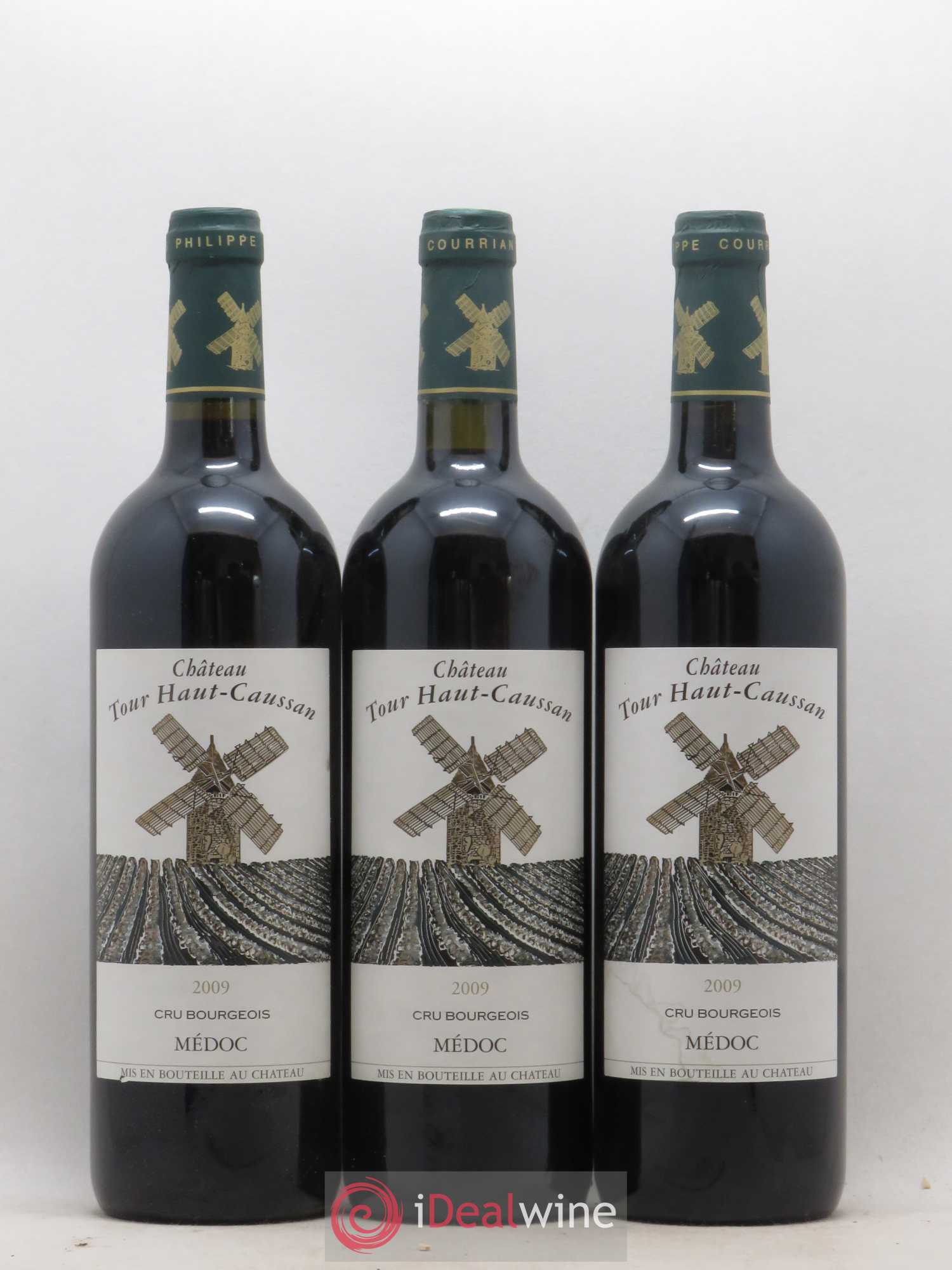 Château Tour Haut-Caussan Cru Bourgeois 2009 - Lot de 3 bouteilles - 0
