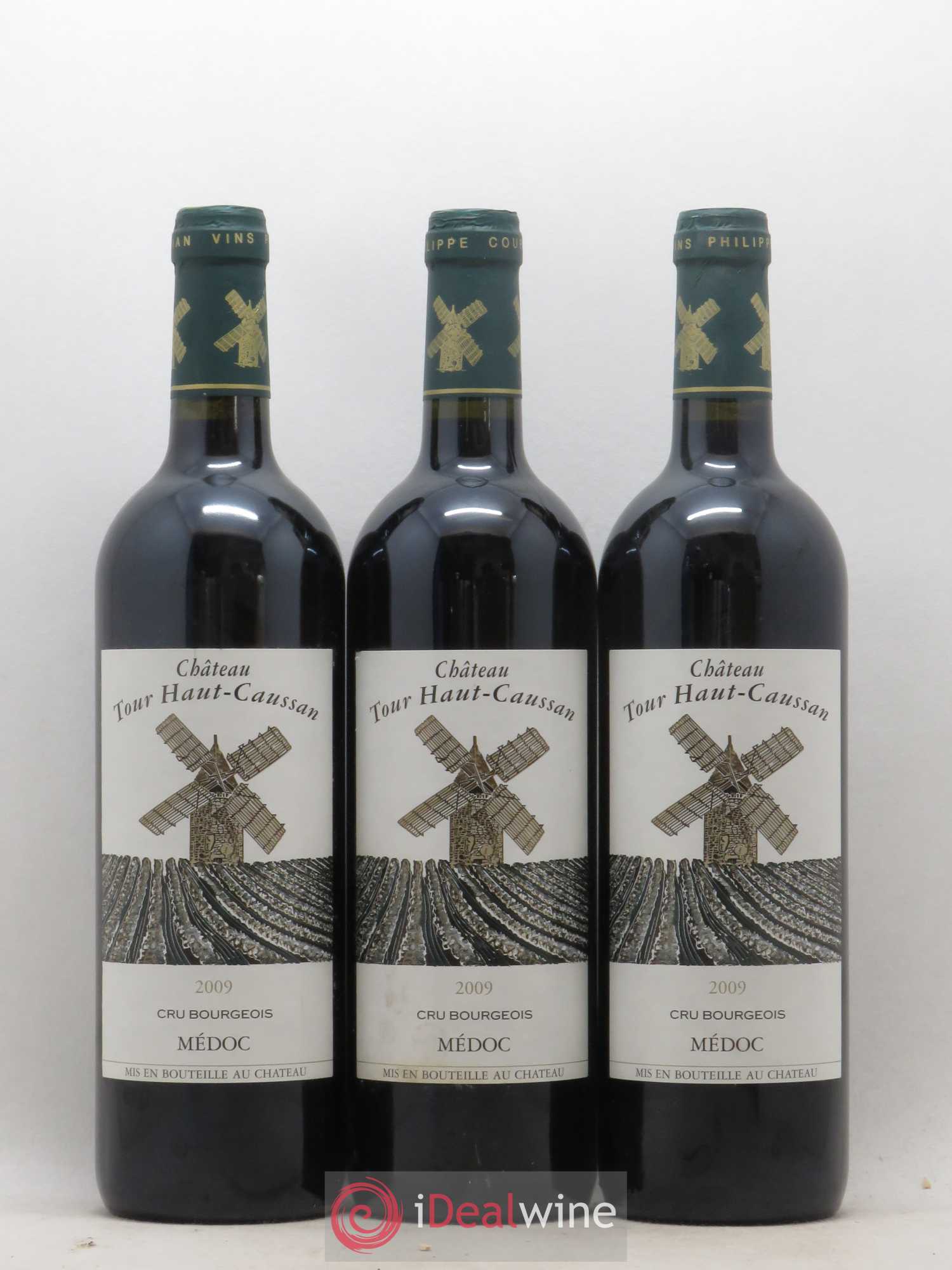 Château Tour Haut-Caussan Cru Bourgeois 2009 - Lot de 3 bouteilles - 0