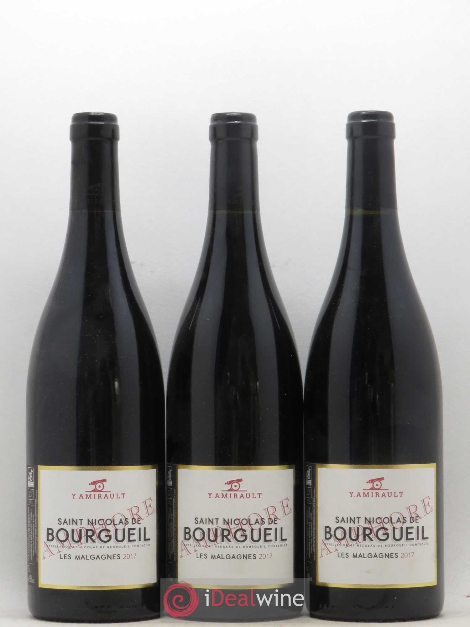 Saint-Nicolas de Bourgueil Les Malgagnes Yannick Amirault (Domaine) 2017 - Lot de 3 bouteilles - 0