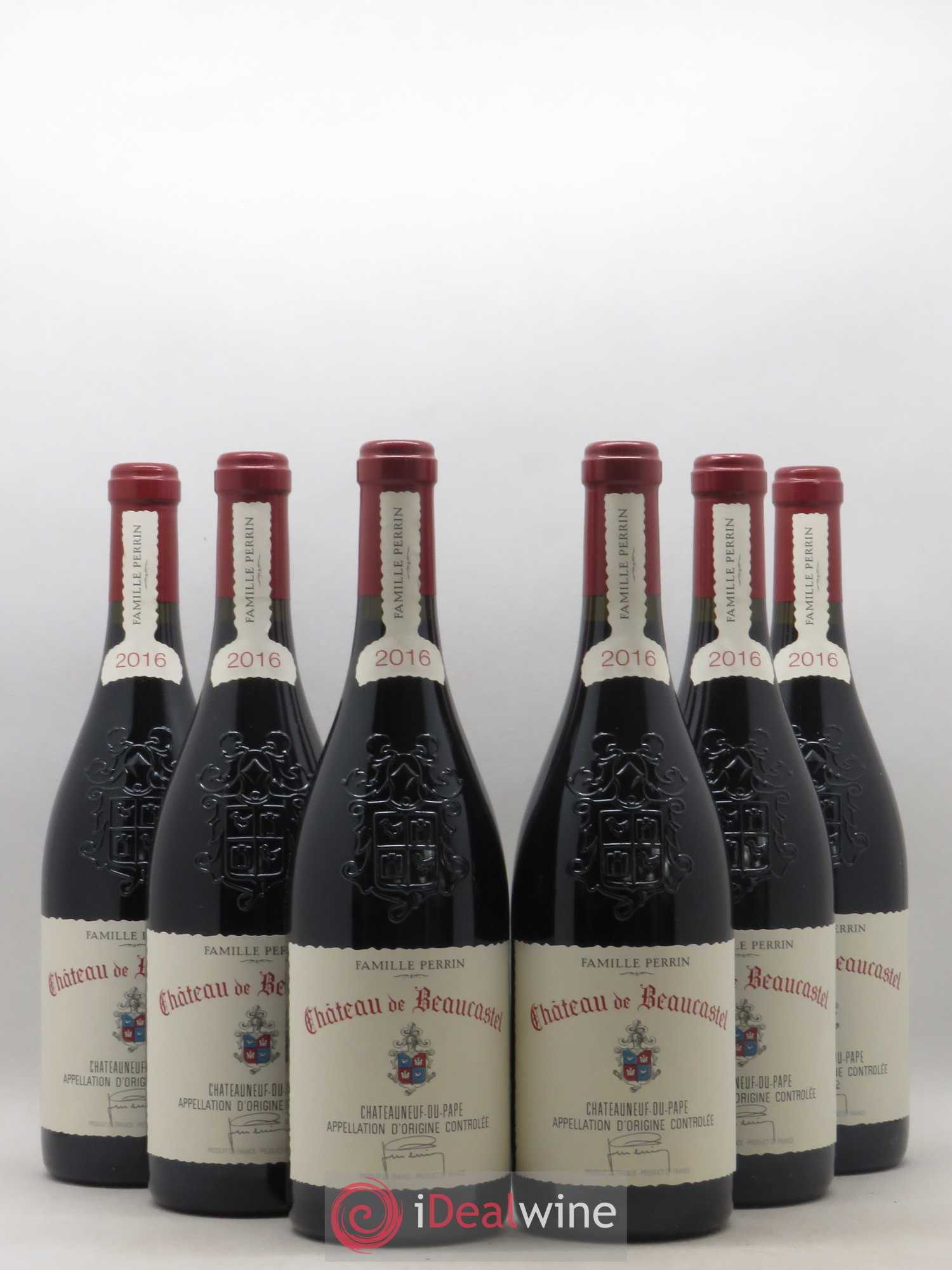 Châteauneuf-du-Pape Château de Beaucastel Famille Perrin 2016 - Lot de 6 bouteilles - 0