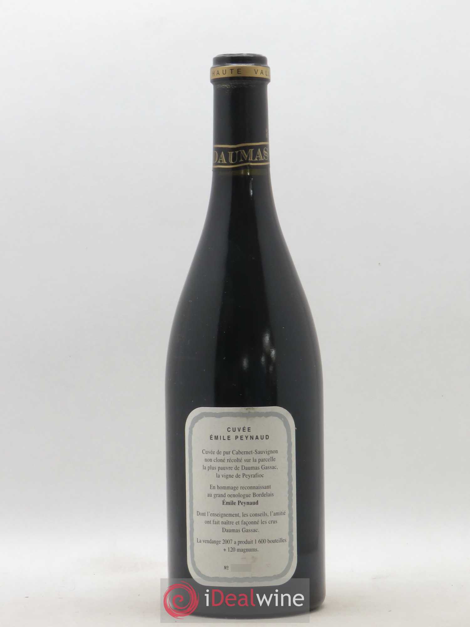 Pays d'Hérault Mas de Daumas Gassac Cuvée Emile Peynaud Famille Guibert de La Vaissière 2007 - Lot de 1 bouteille - 1