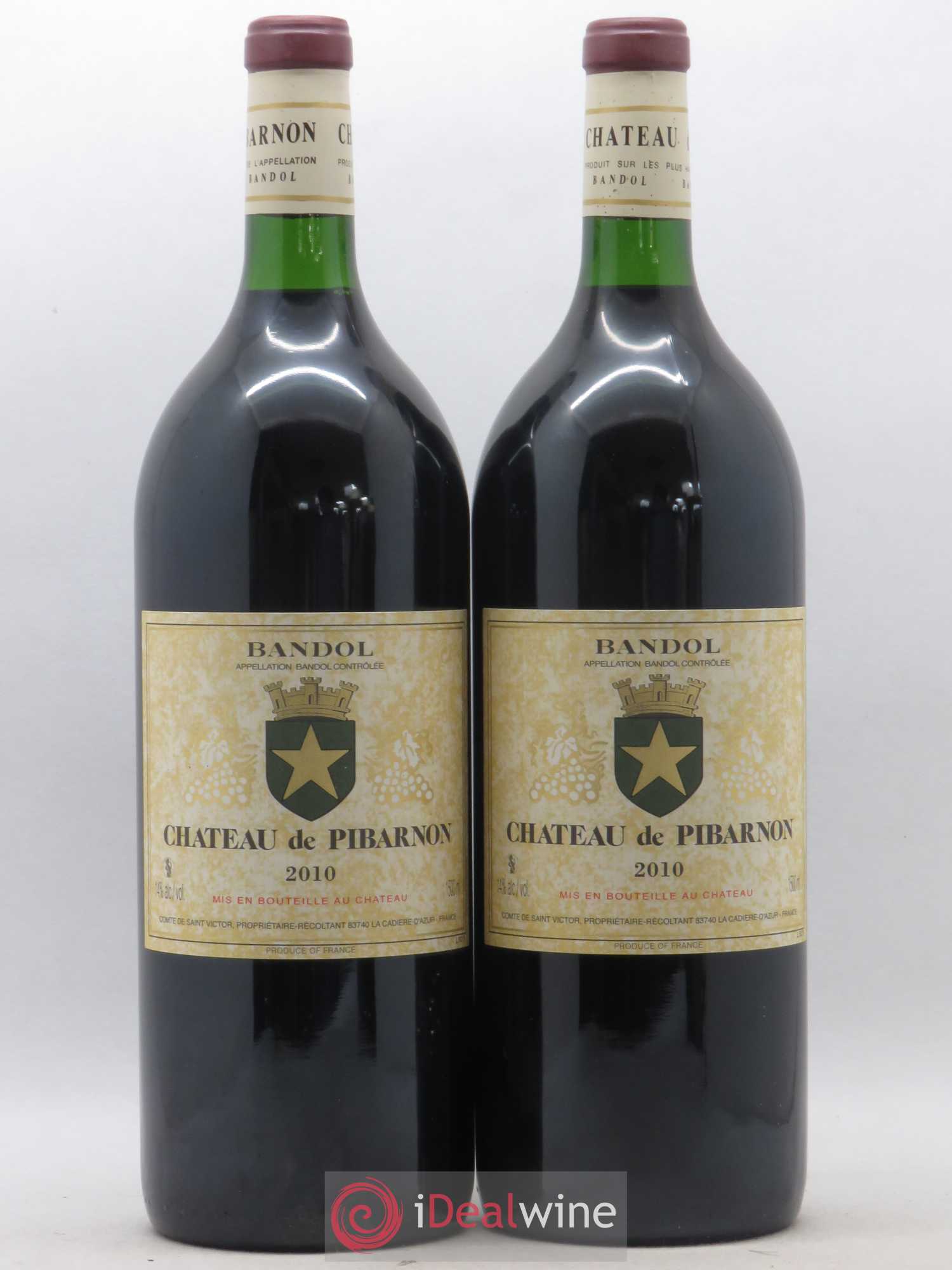 Bandol Château de Pibarnon Comte de Saint-Victor 2010 - Lot de 2 magnums - 0