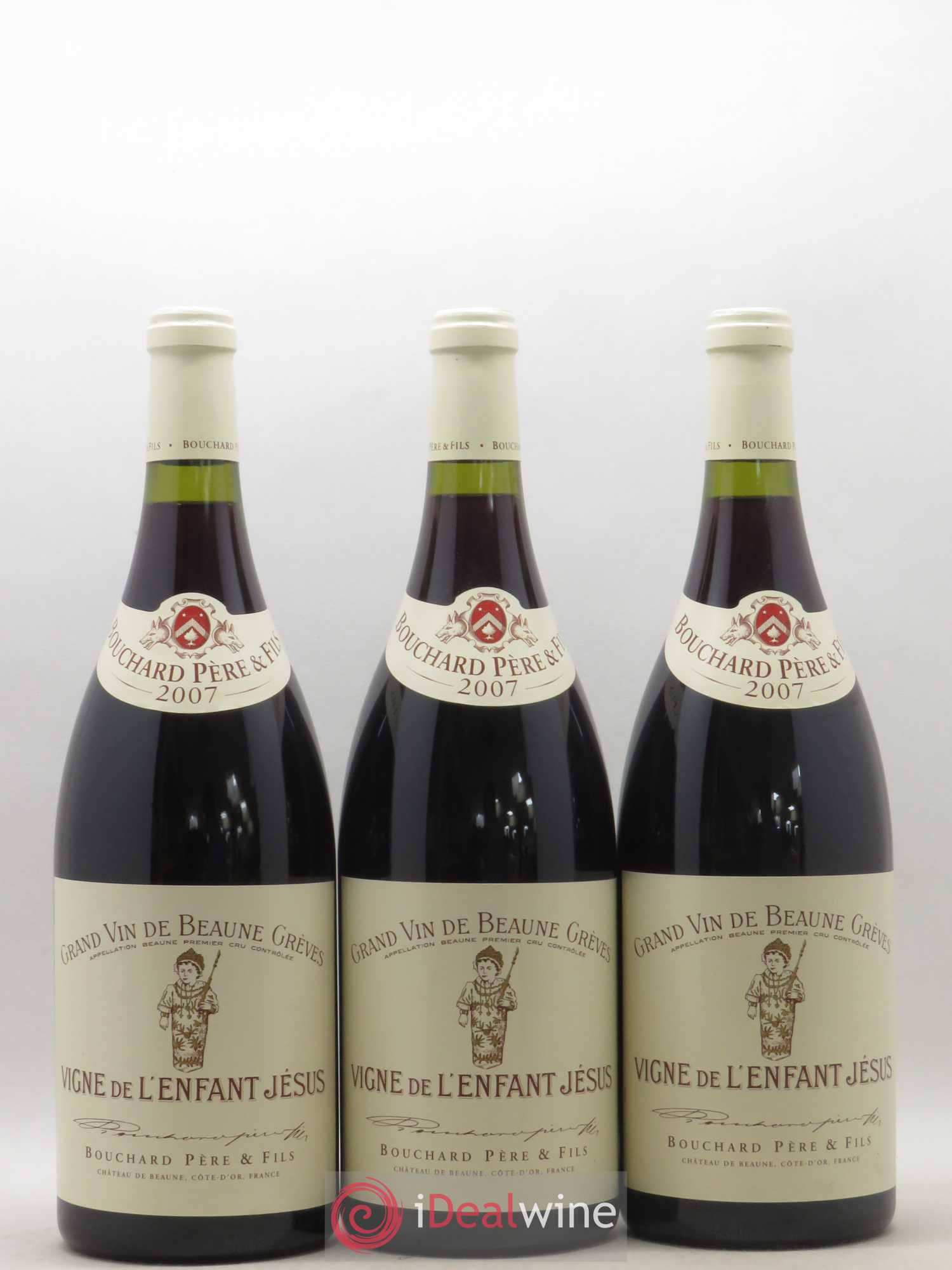 Beaune 1er Cru Grèves - Vigne de l'Enfant Jésus Bouchard Père & Fils 2007 - Lot de 3 magnums - 0