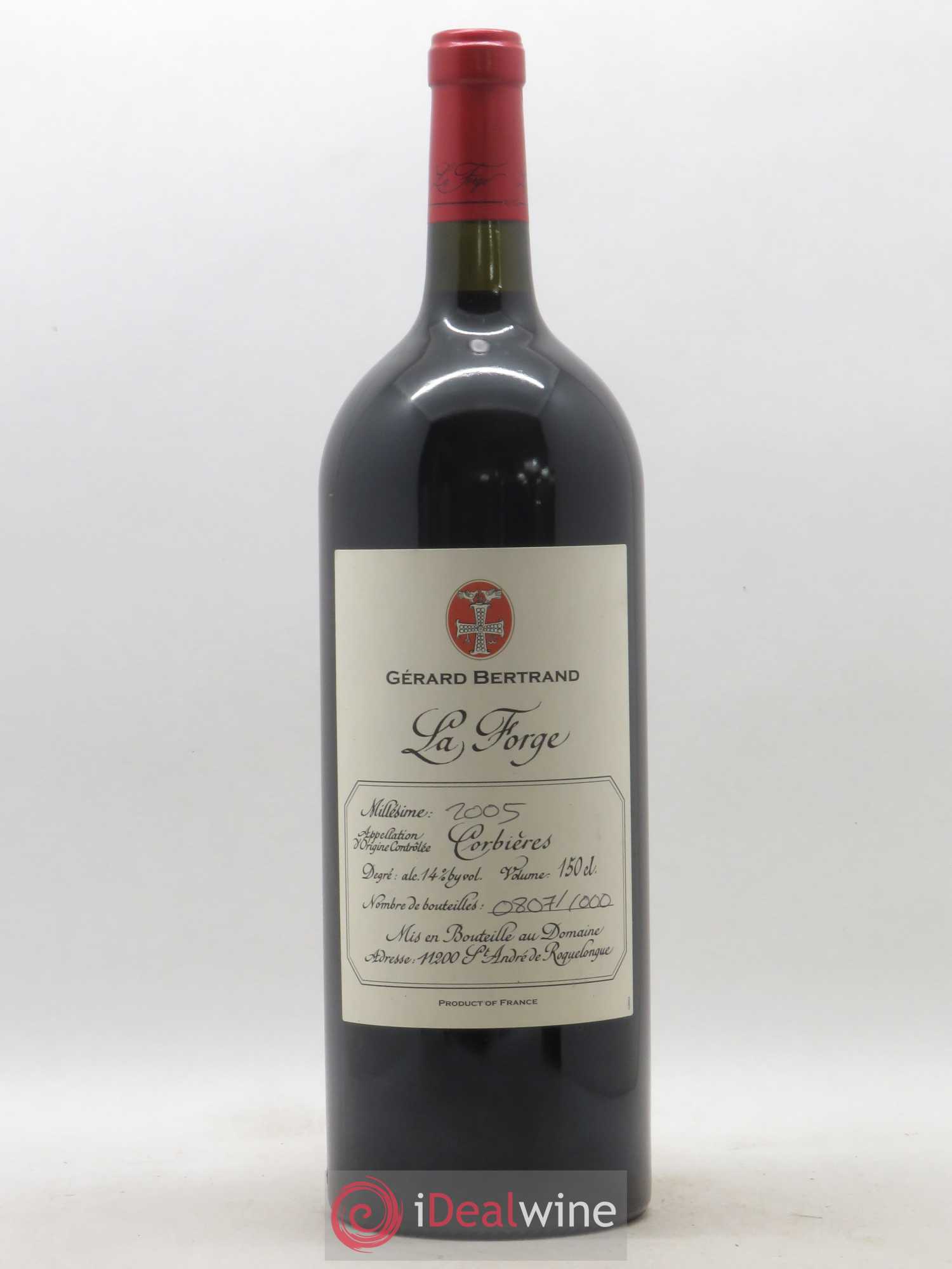 Corbières Château De L'Hospitalet - La Forge Gérard Bertrand 2005 - Posten von 1 Magnum - 0