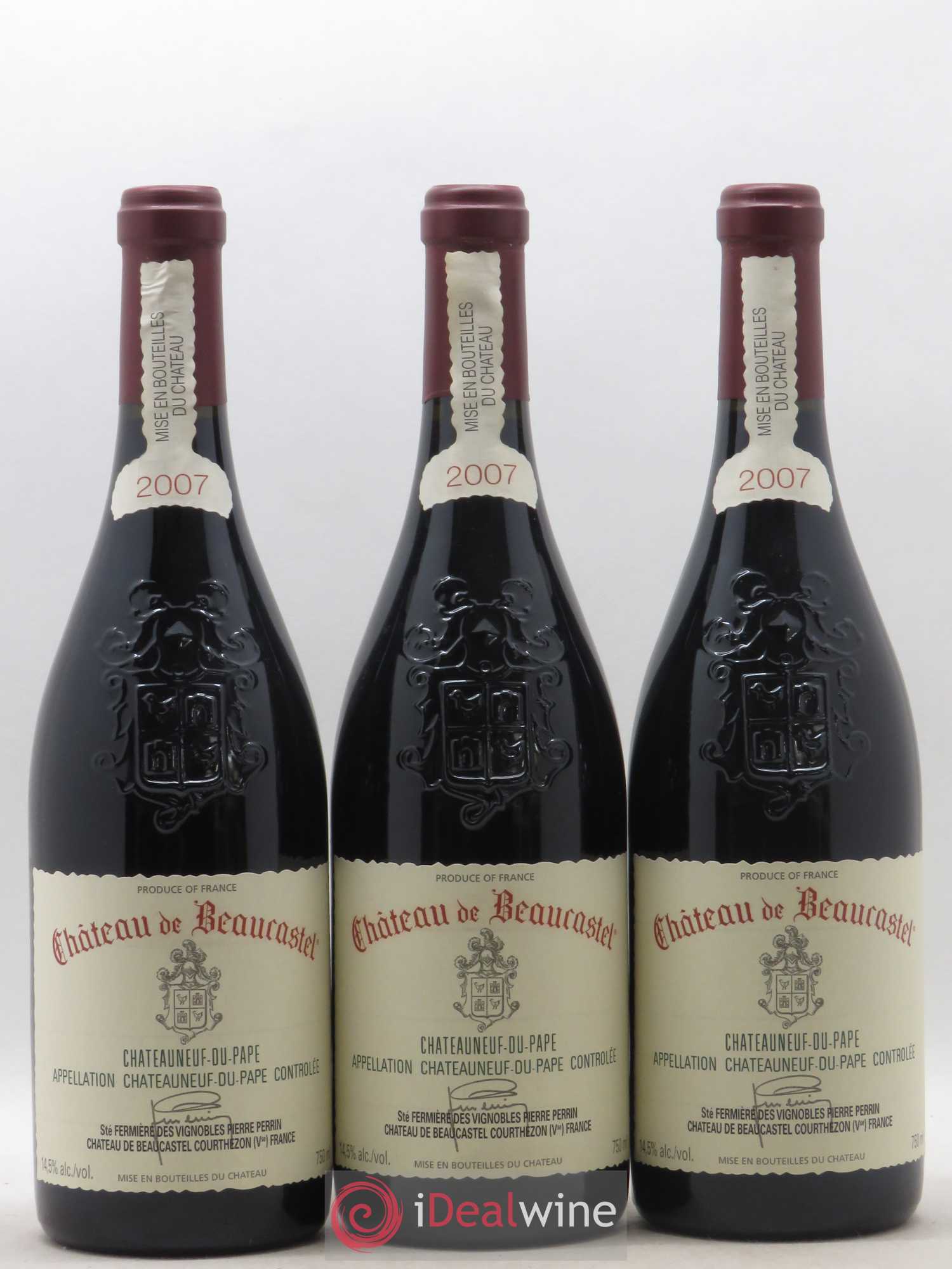 Châteauneuf-du-Pape Château de Beaucastel Famille Perrin 2007 - Lot de 6 bouteilles - 2