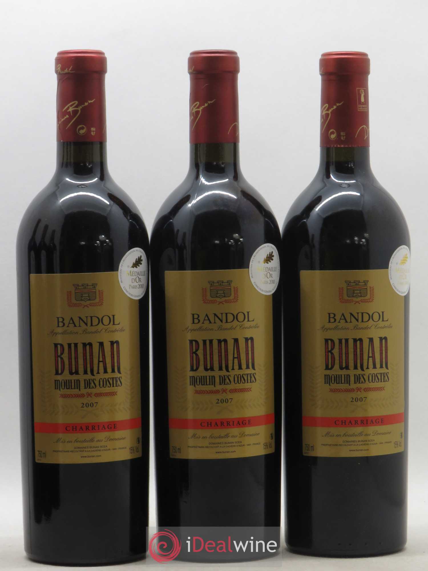 Bandol Cuvée Charriage Domaine Bunan 2007 - Posten von 6 Flaschen - 1