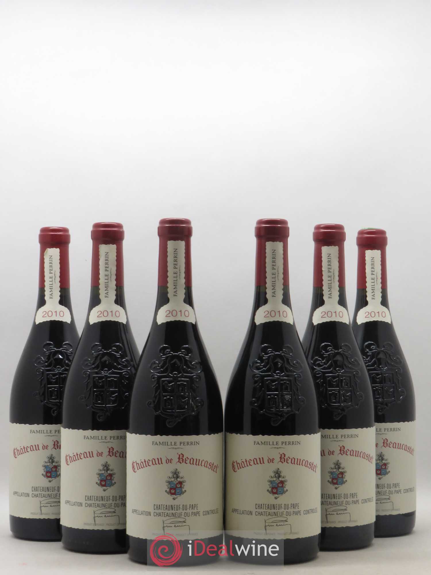Châteauneuf-du-Pape Château de Beaucastel Famille Perrin 2010 - Lot de 6 bouteilles - 0