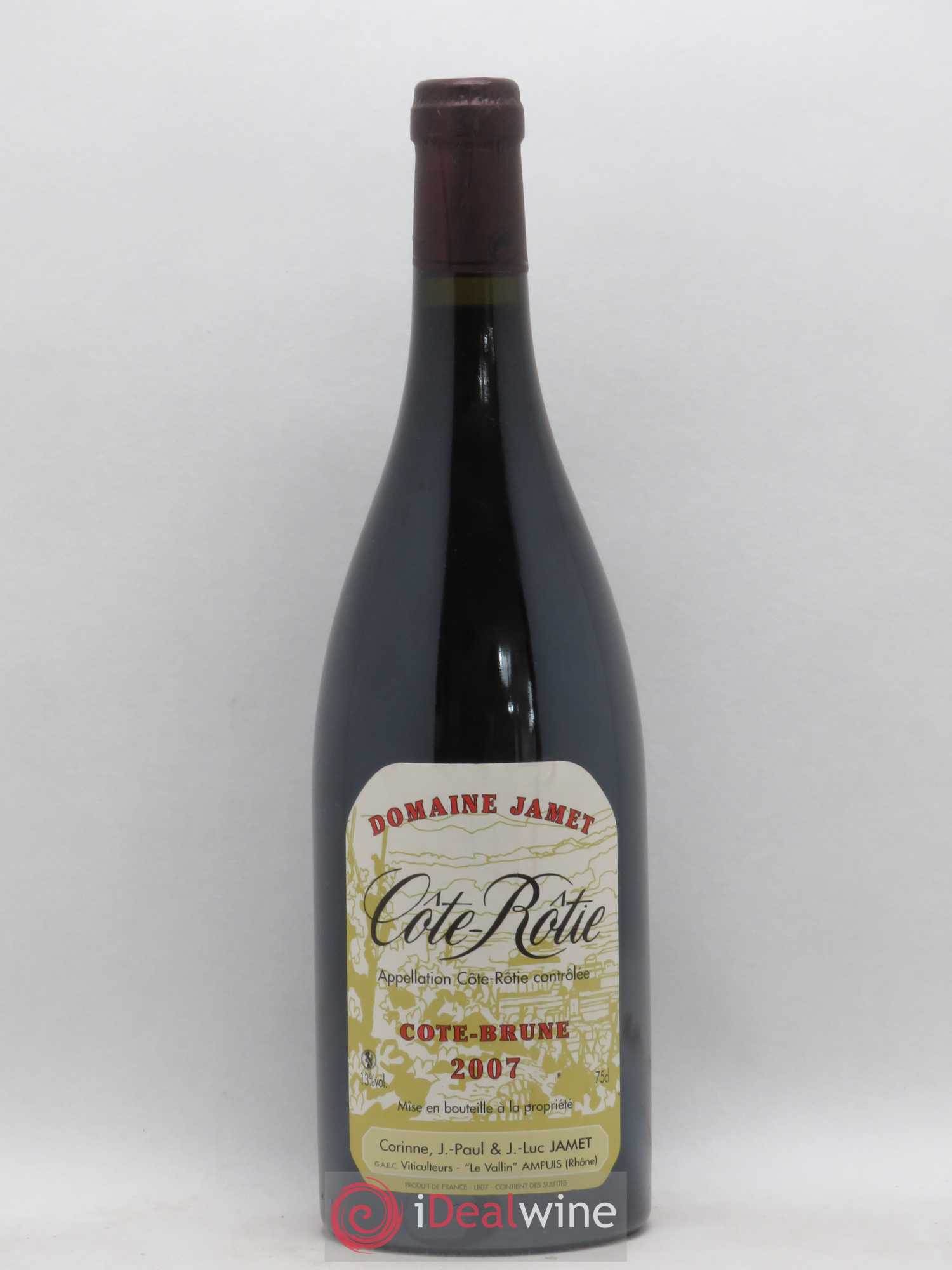 Côte-Rôtie Côte Brune Jamet (Domaine) 2007 - Lot de 1 bouteille - 0
