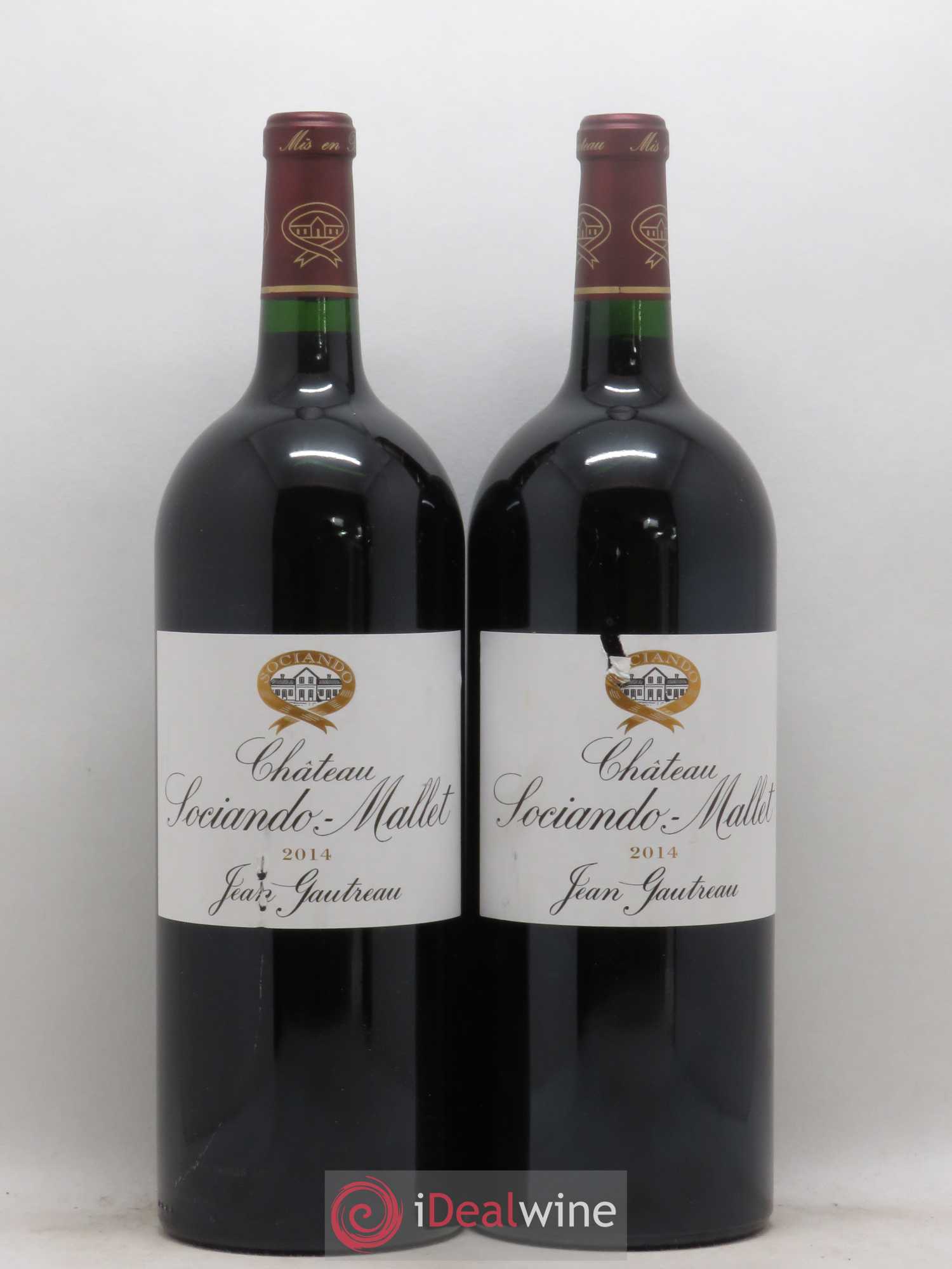 Château Sociando Mallet 2014 - Lot de 2 magnums - 0