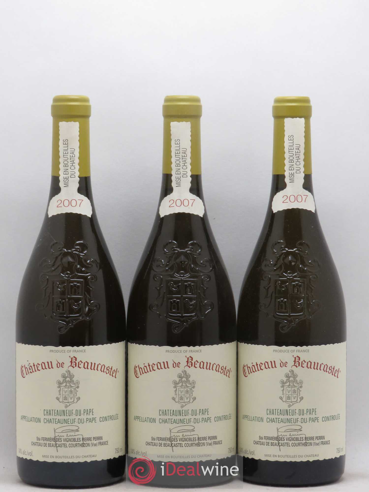 Châteauneuf-du-Pape Château de Beaucastel Famille Perrin 2007 - Lot de 6 bouteilles - 2