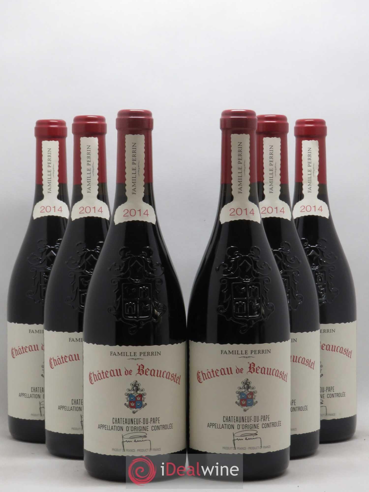 Châteauneuf-du-Pape Château de Beaucastel Famille Perrin 2014 - Lot de 6 bouteilles - 0