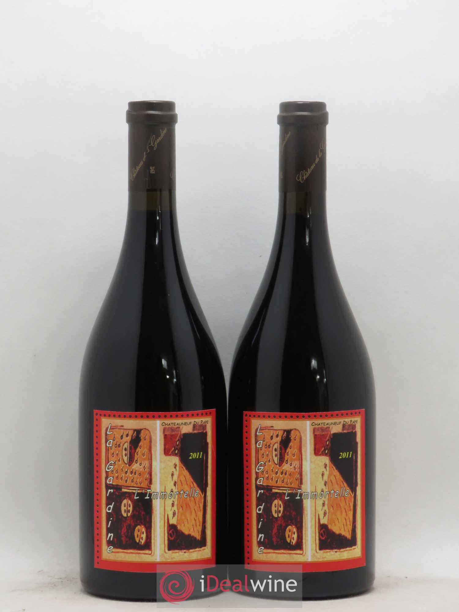 Châteauneuf-du-Pape Château de La Gardine L'Immortelle Famille Brunel 2011 - Lot de 2 bouteilles - 0