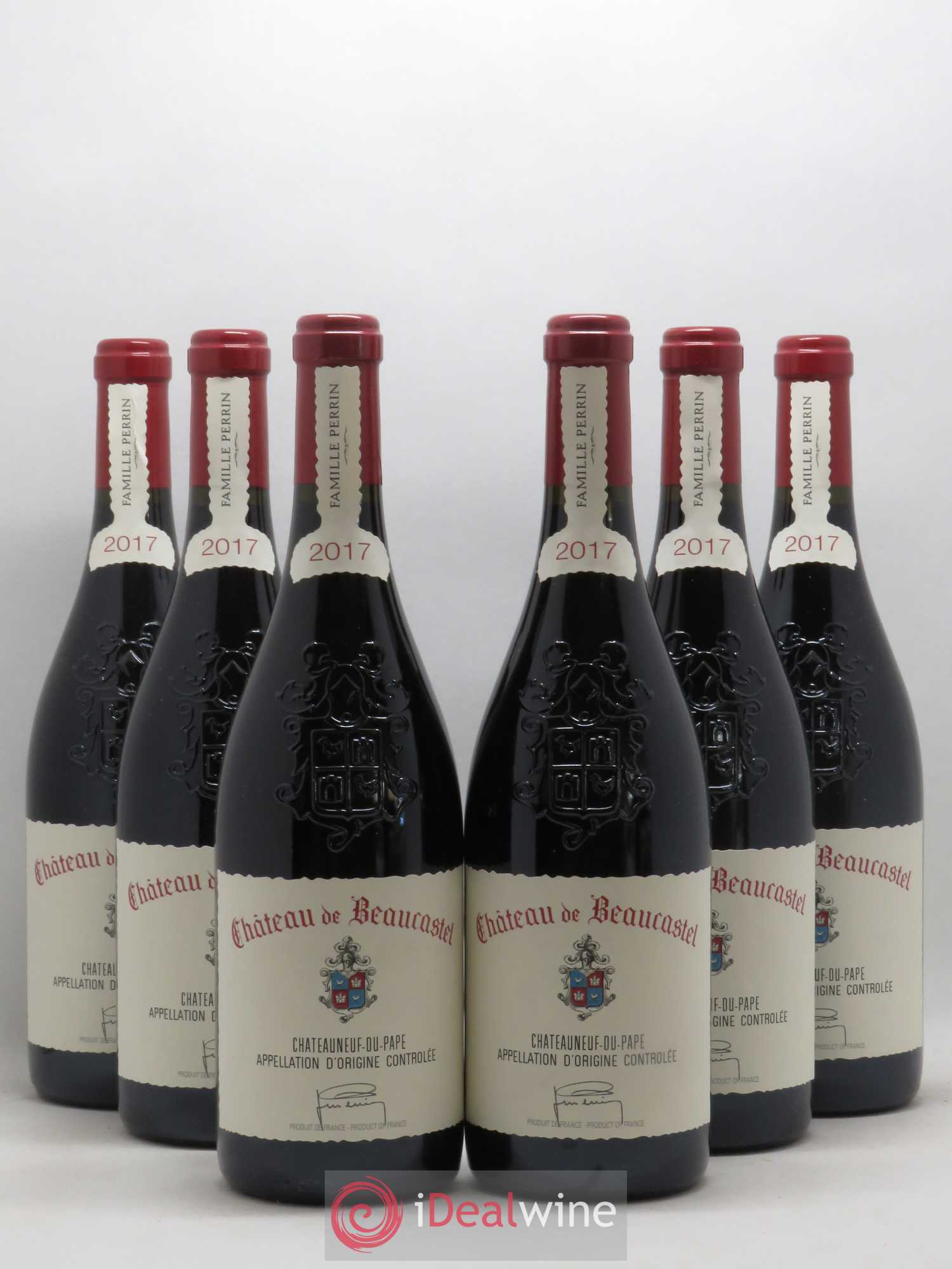 Châteauneuf-du-Pape Château de Beaucastel Famille Perrin 2017 - Lot de 6 bouteilles - 0