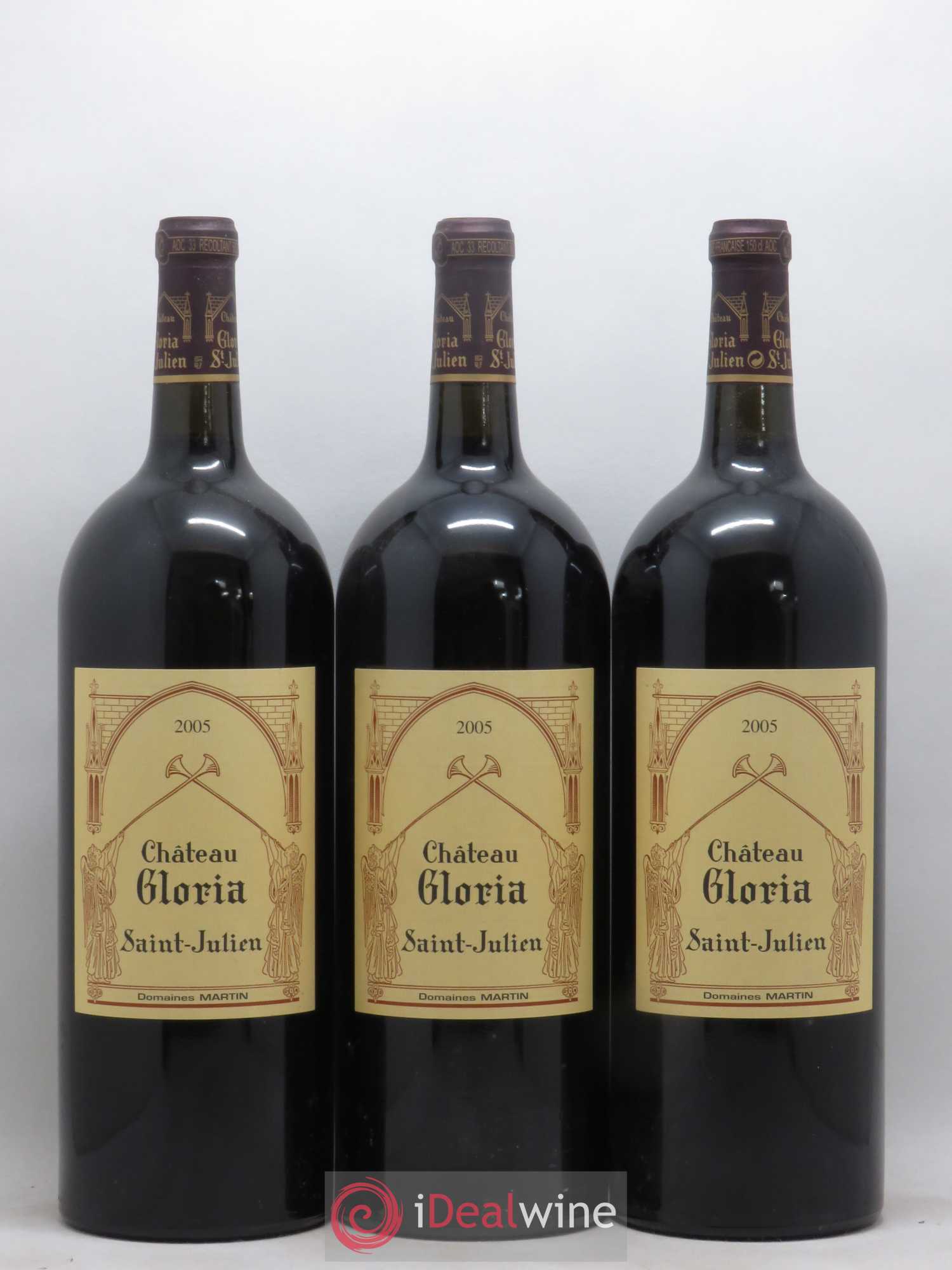 Château Gloria 2005 - Lot de 3 magnums - 0