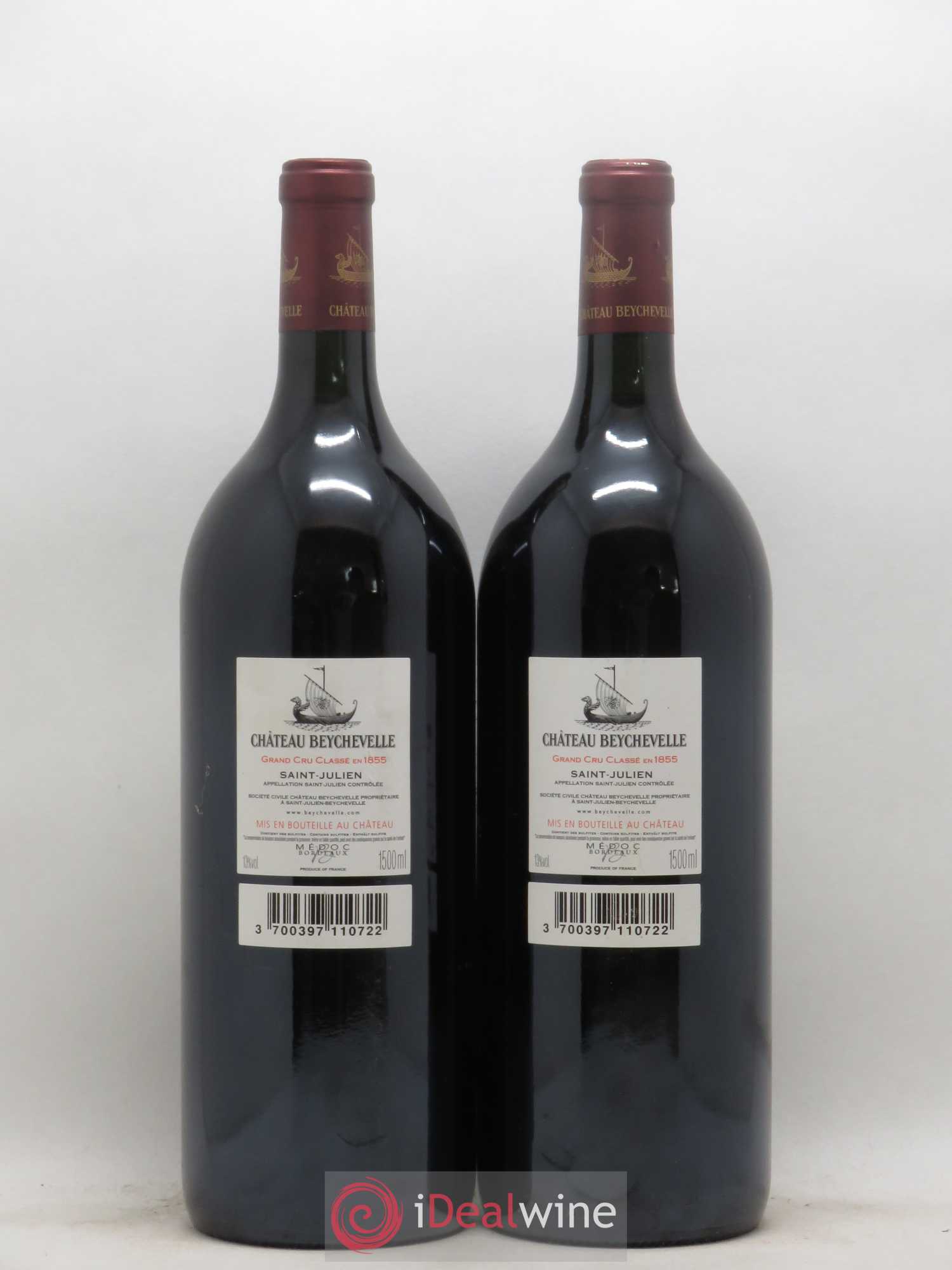 Château Beychevelle 4ème Grand Cru Classé 2007 - Lot de 2 magnums - 1
