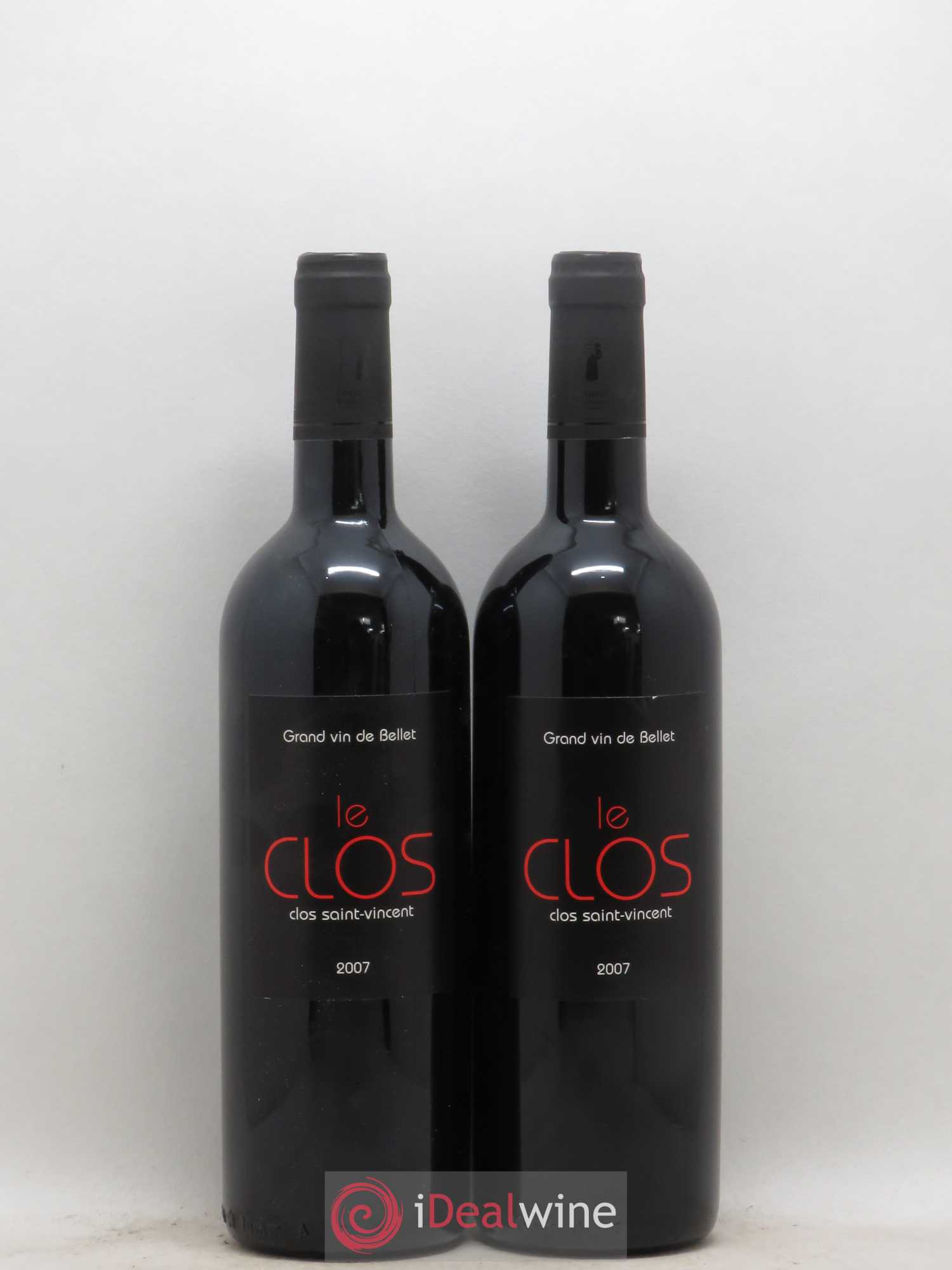 Bellet Clos Saint-Vincent Le Clos Famille Sicardi-Sergi 2007 - Lotto di 2 bottiglie - 0