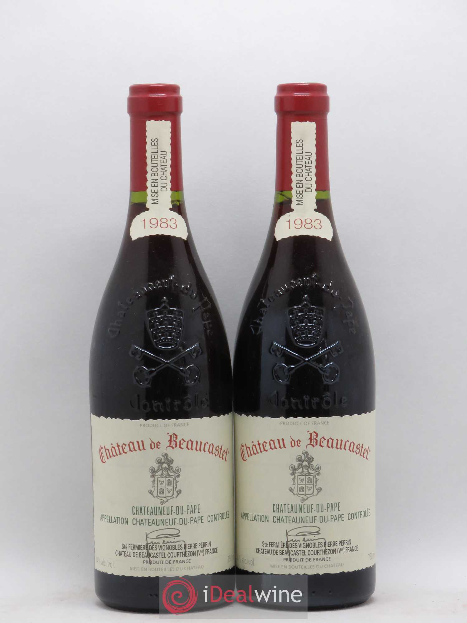 Châteauneuf-du-Pape Château de Beaucastel Famille Perrin 1983 - Lot de 2 bouteilles - 0