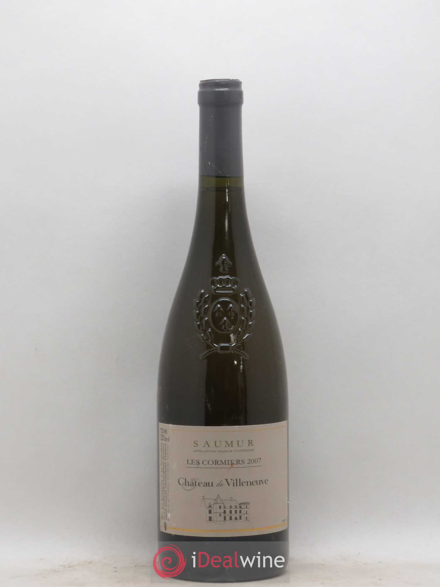 Saumur Les Cormiers Château de Villeneuve 2007 - Lot de 1 bouteille - 0