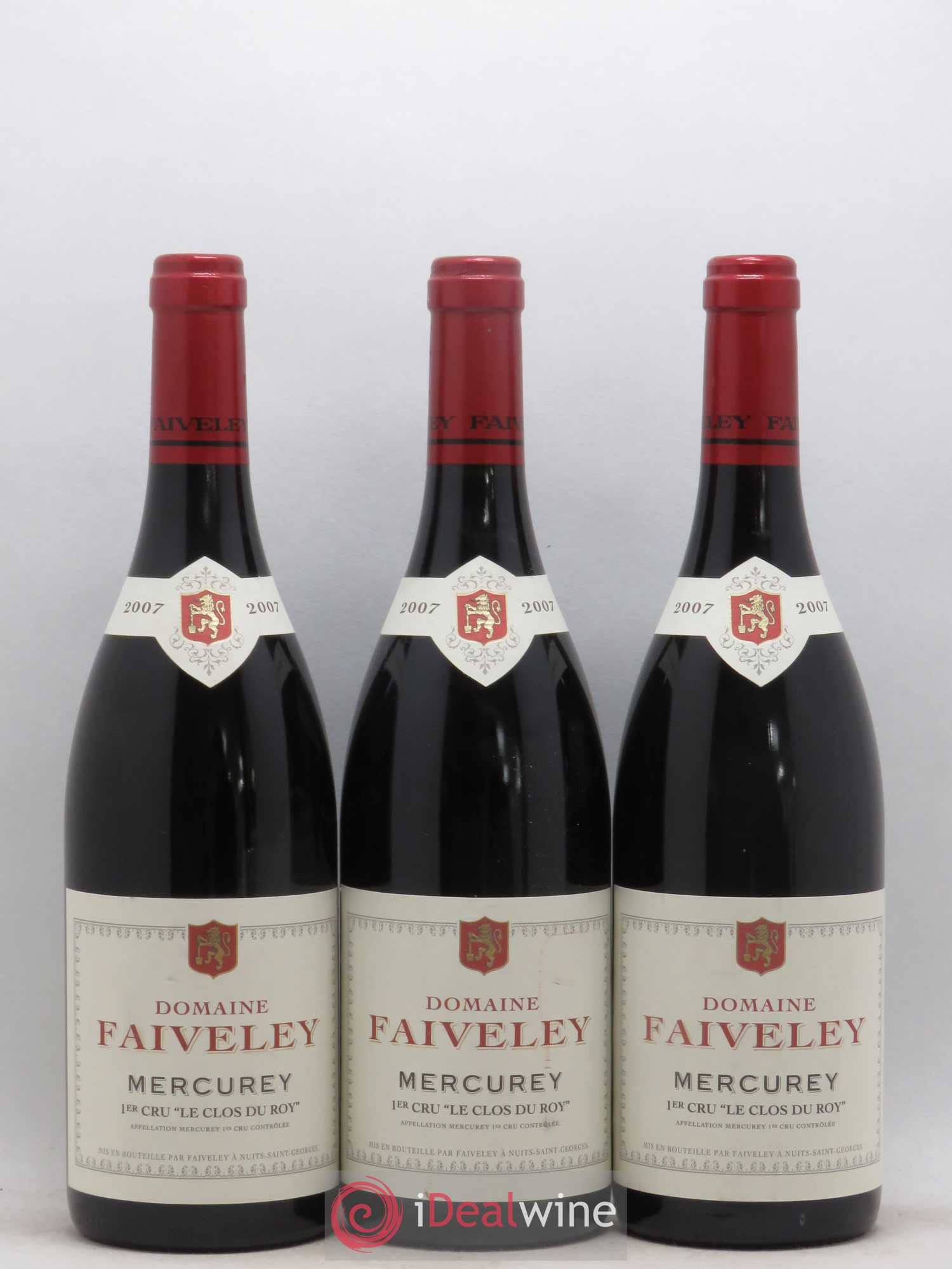 Mercurey 1er Cru Clos du Roy Faiveley 2007 - Posten von 3 Flaschen - 0