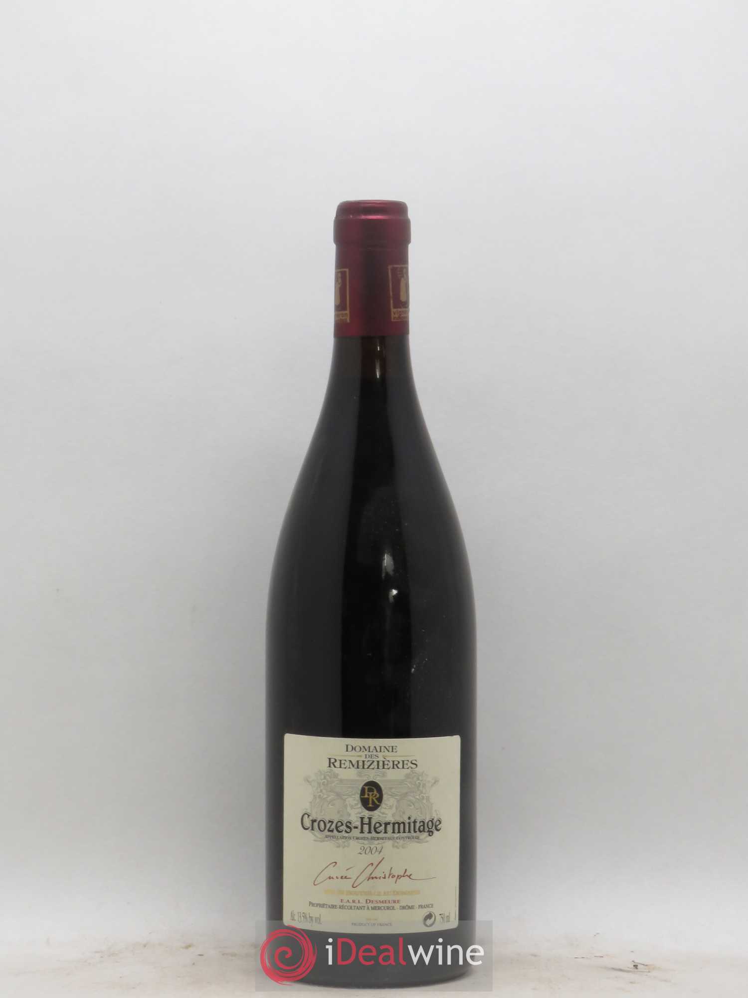 Crozes-Hermitage Cuvée Christophe Domaine des Remizières 2004 - Posten von 1 Flasche - 0