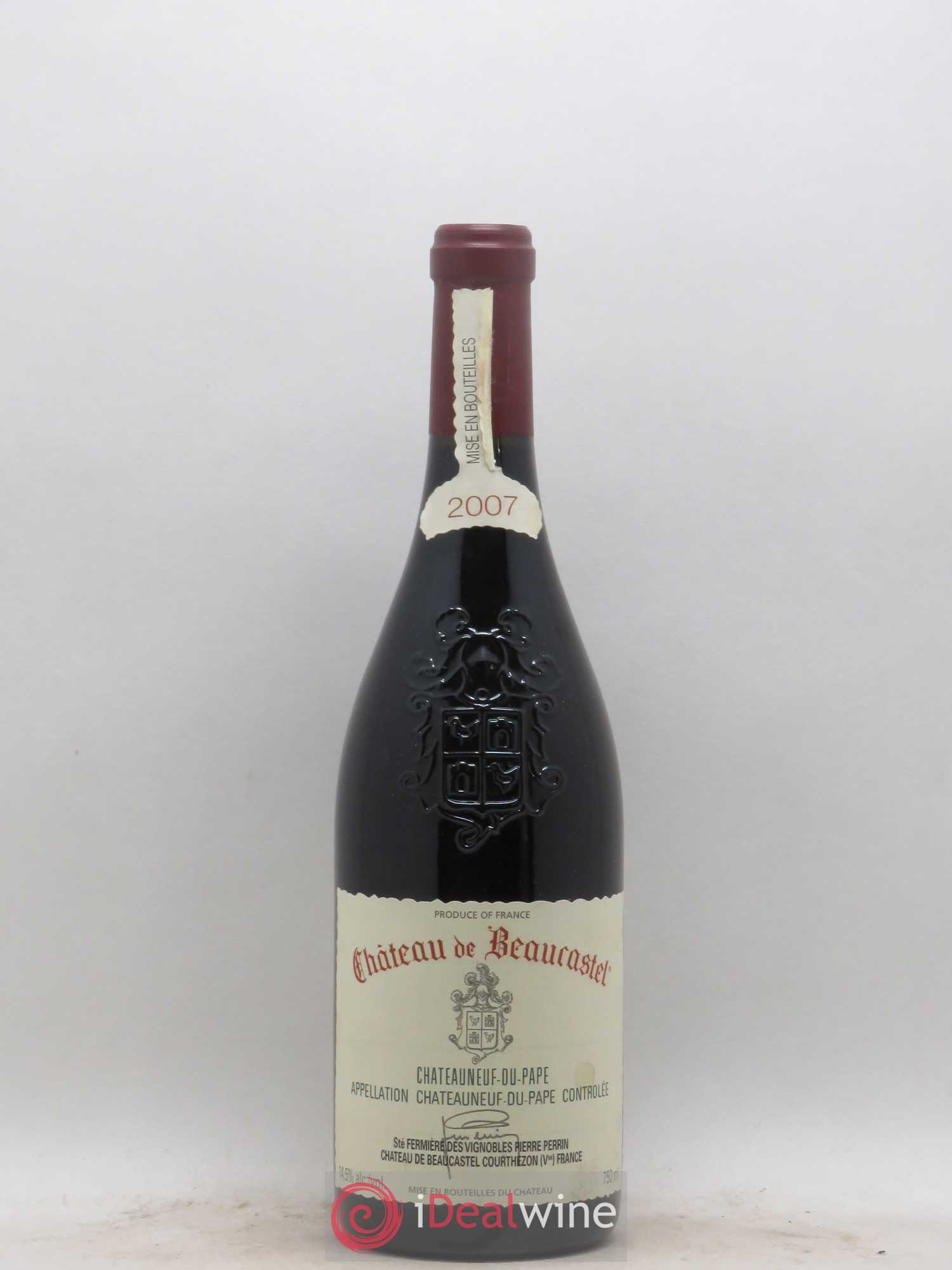 Châteauneuf-du-Pape Château de Beaucastel Famille Perrin 2007 - Lot de 1 bouteille - 0