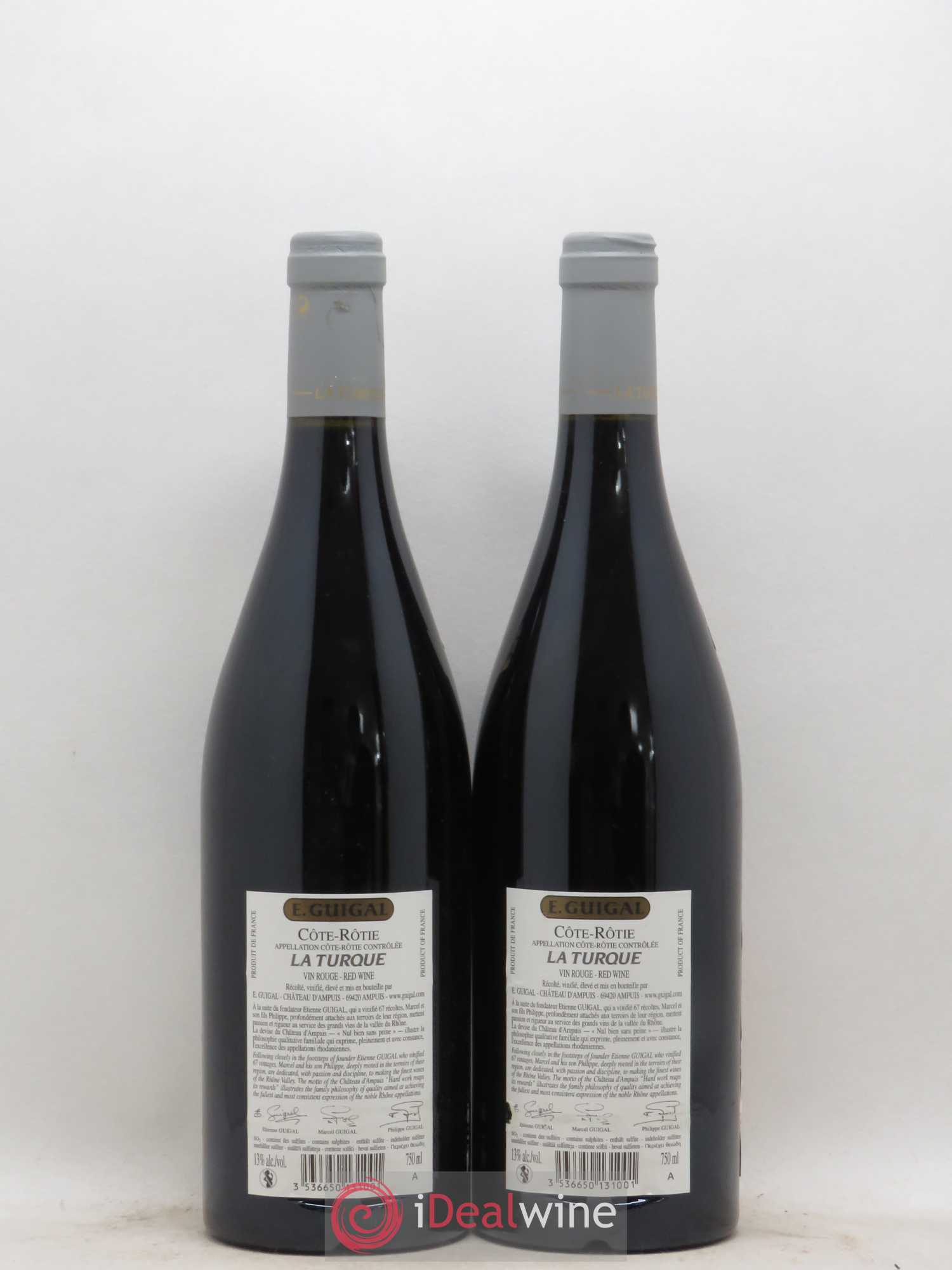 Côte-Rôtie La Turque Guigal 2007 - Lot de 2 bouteilles - 1