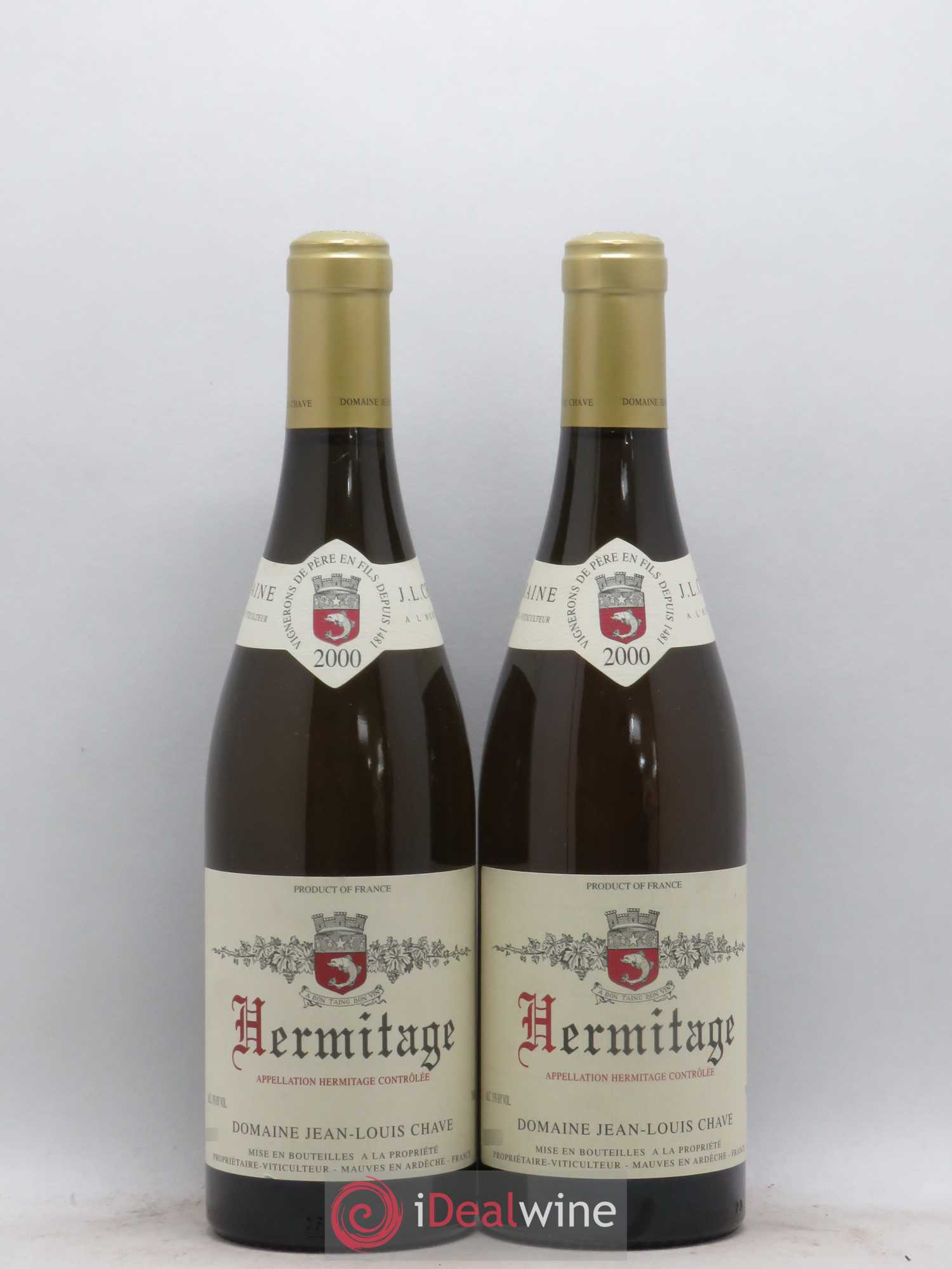 Hermitage Jean-Louis Chave 2000 - Lot de 2 bouteilles - 0