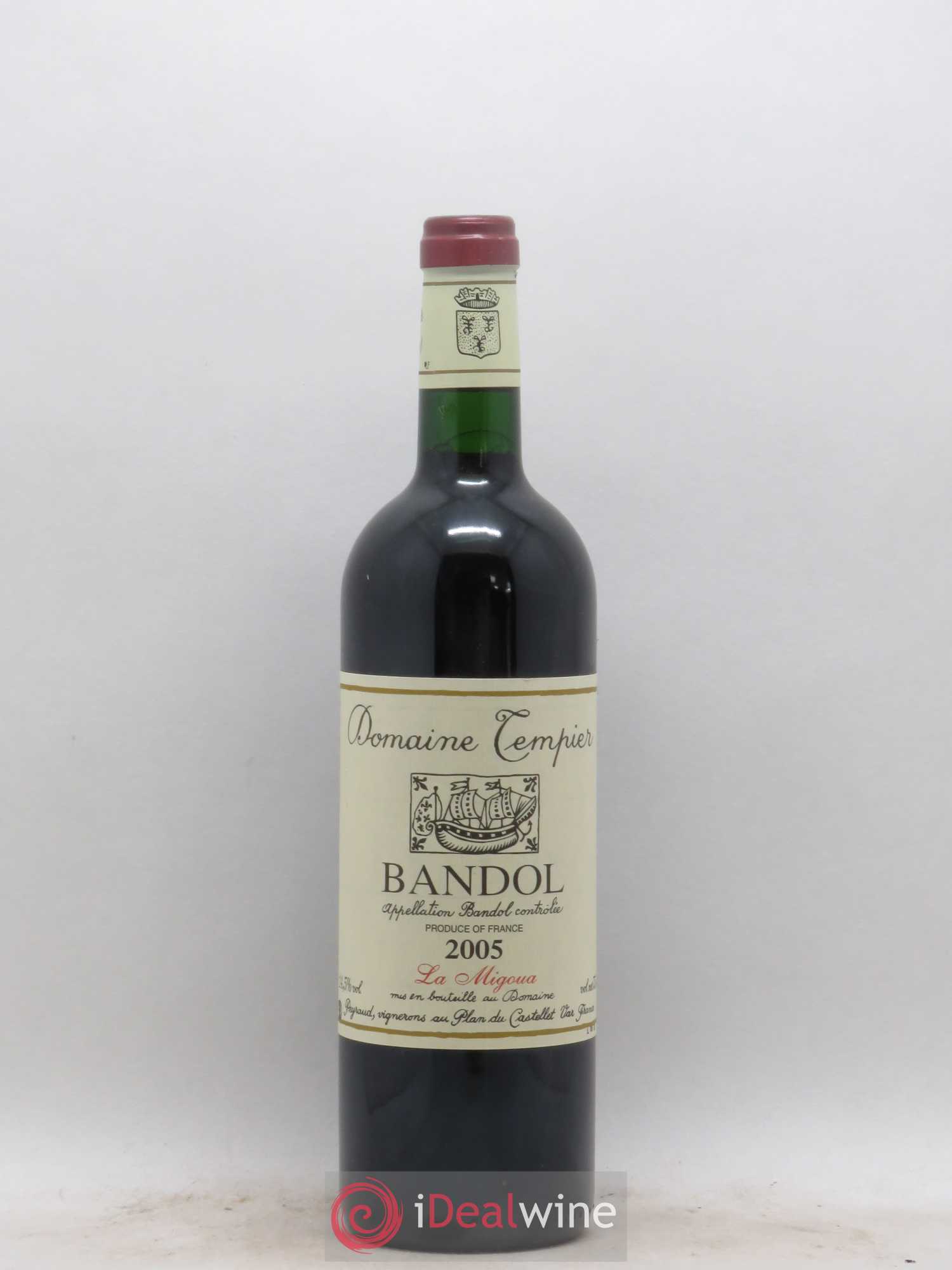 Bandol Domaine Tempier Cuvée La Migoua Famille Peyraud 2005 - Lot de 1 bouteille - 0