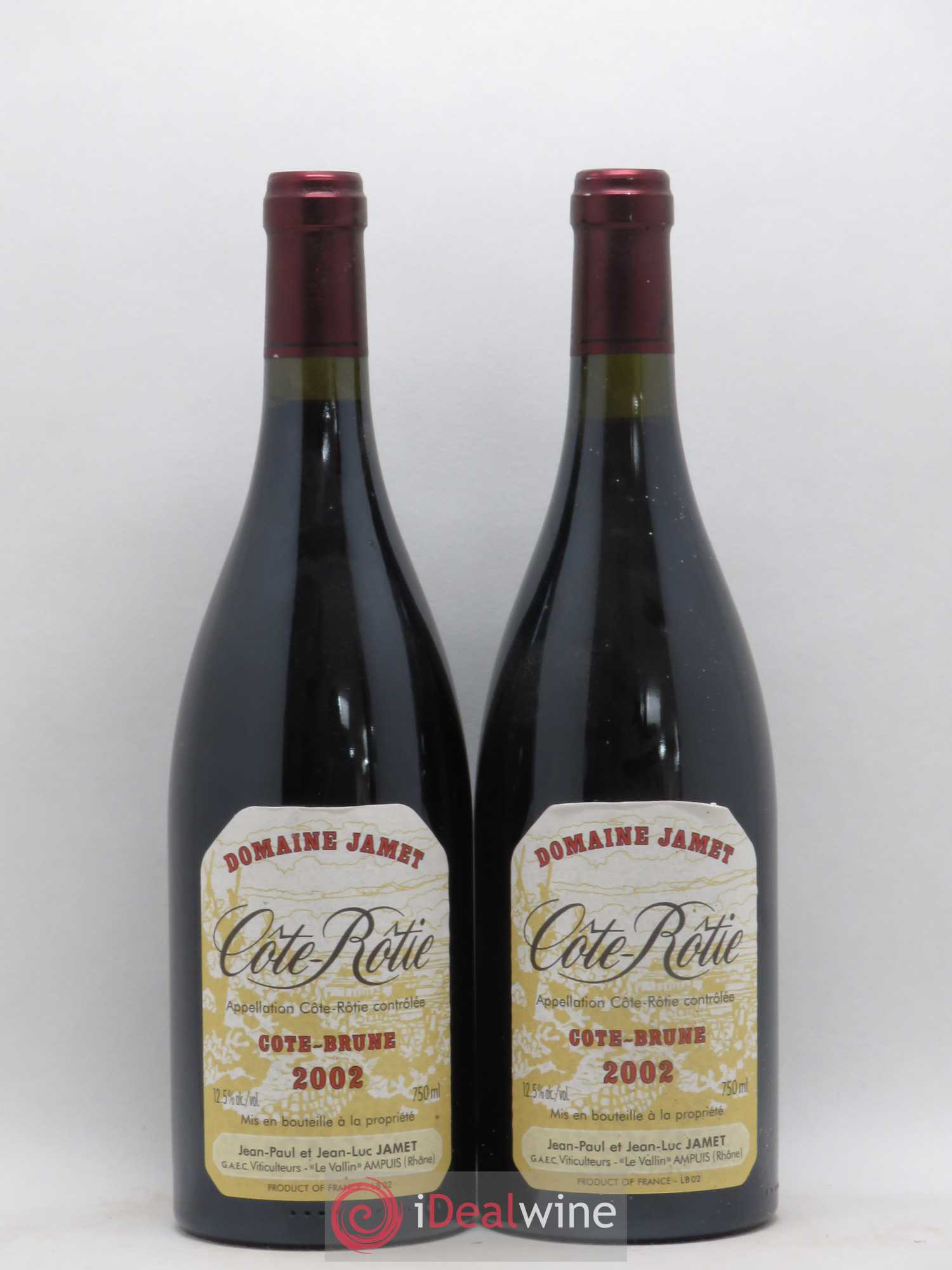 Côte-Rôtie Côte Brune Jamet (Domaine) 2002 - Lot de 2 bouteilles - 0
