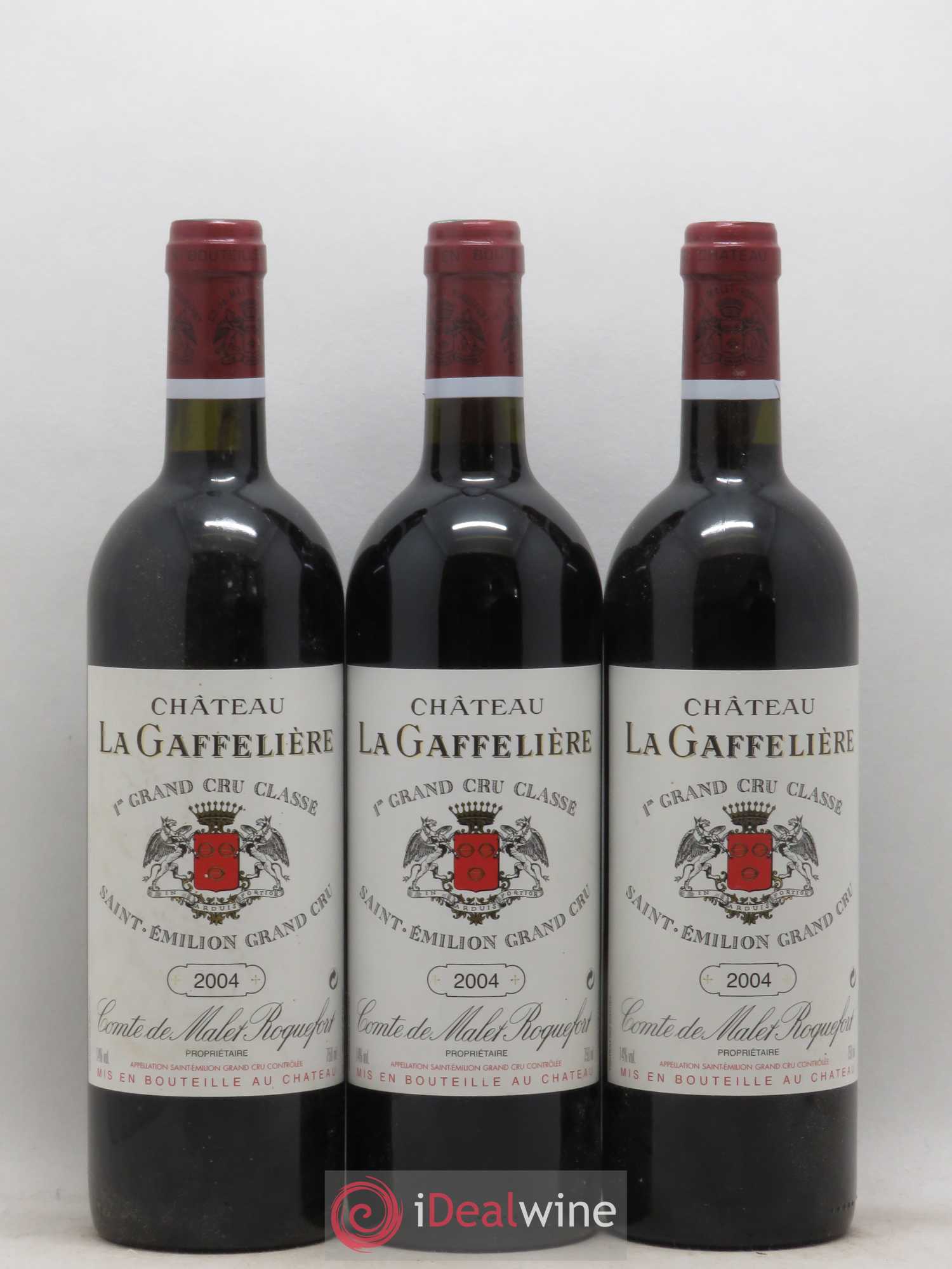 Château la Gaffelière 1er Grand Cru Classé B 2004 - Lot de 3 bouteilles - 0