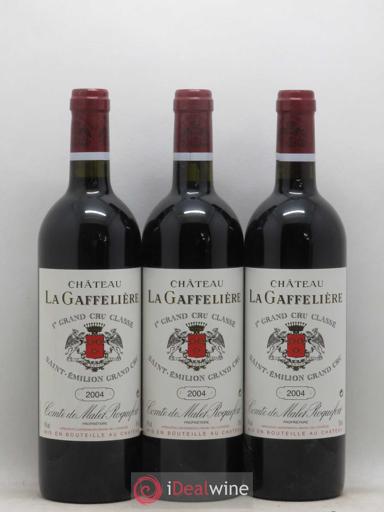 Château la Gaffelière 1er Grand Cru Classé B 2004 - Lot de 3 bouteilles - 0