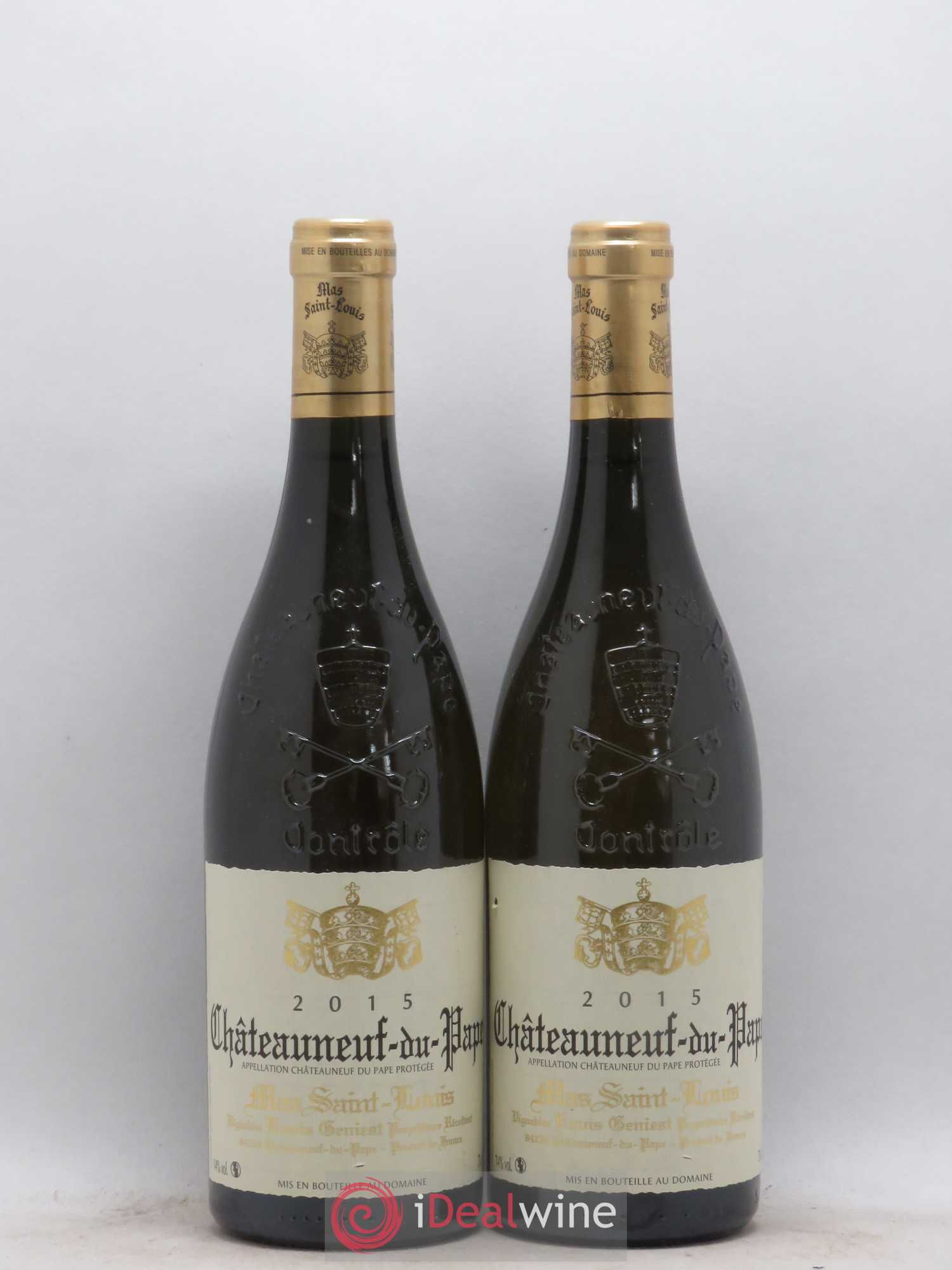 Châteauneuf-du-Pape Mas Saint Louis 2015 - Lot de 2 bouteilles - 0