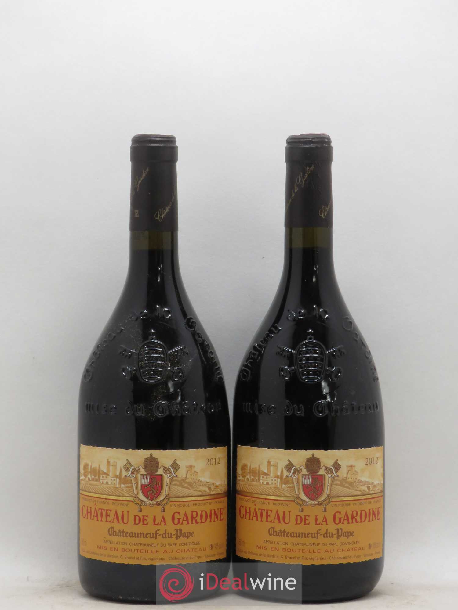 Châteauneuf-du-Pape Château de La Gardine Famille Brunel 2012 - Lot de 2 bouteilles - 0