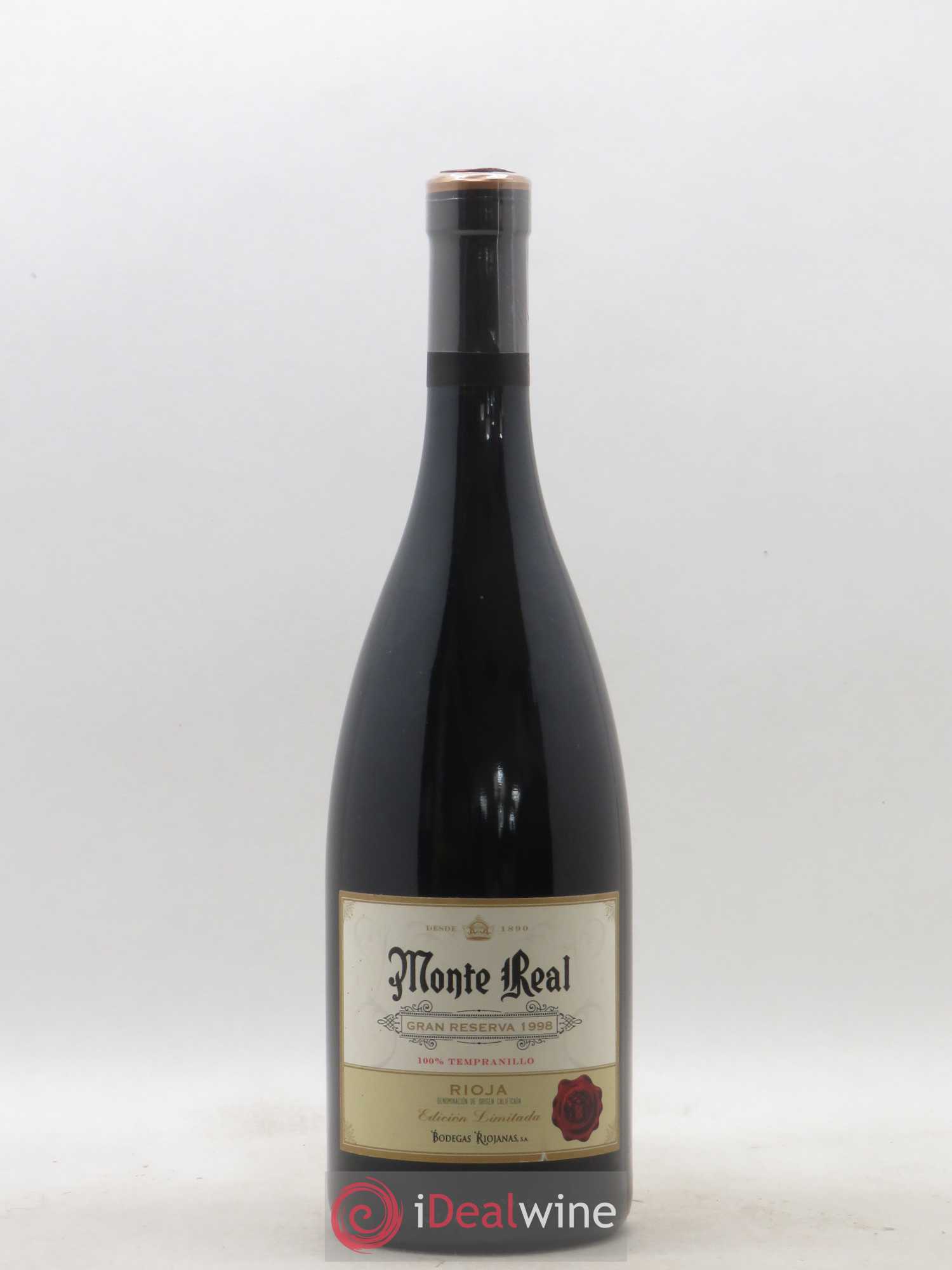 Rioja DOCA Monte Real GRAN RESERVA 1998 - Lotto di 1 bottiglia - 0