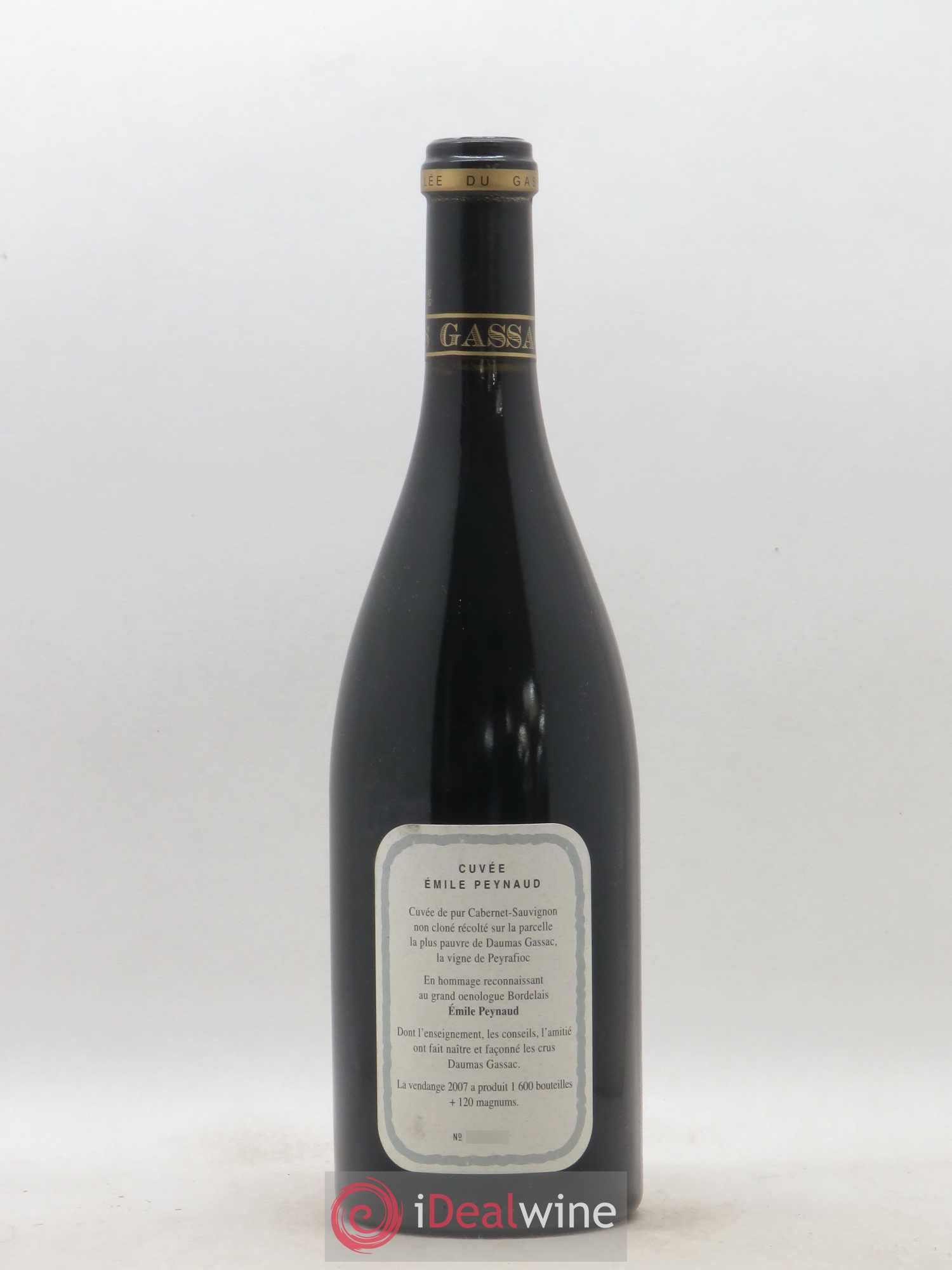 Pays d'Hérault Mas de Daumas Gassac Cuvée Emile Peynaud Famille Guibert de La Vaissière 2007 - Lot de 1 bouteille - 1