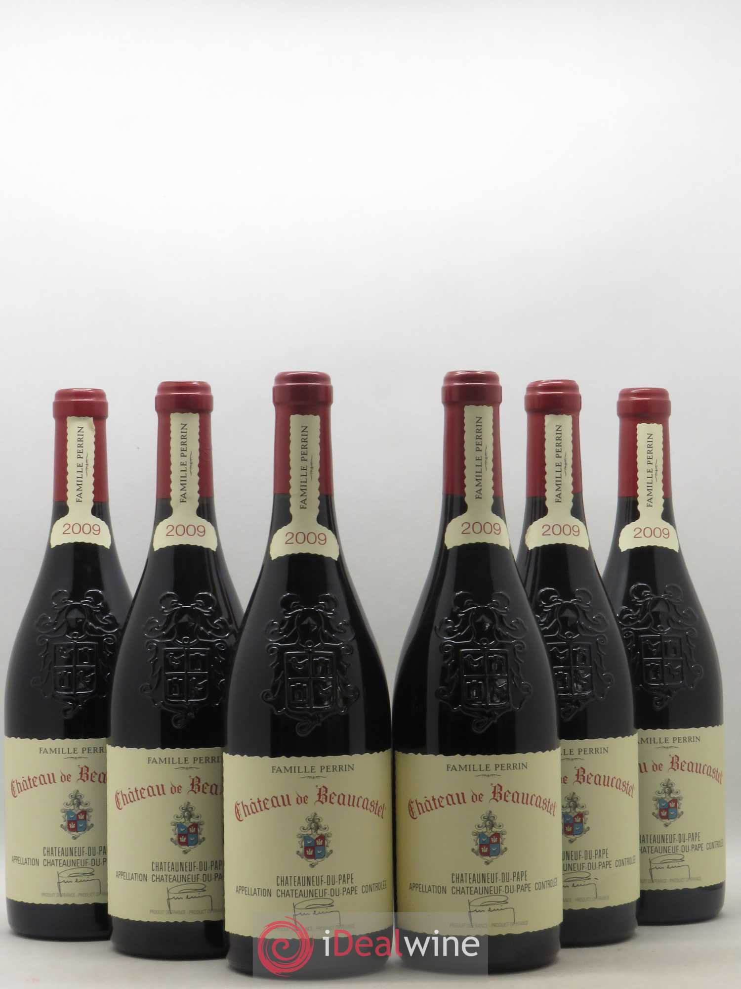 Châteauneuf-du-Pape Château de Beaucastel Famille Perrin 2009 - Lot de 6 bouteilles - 0