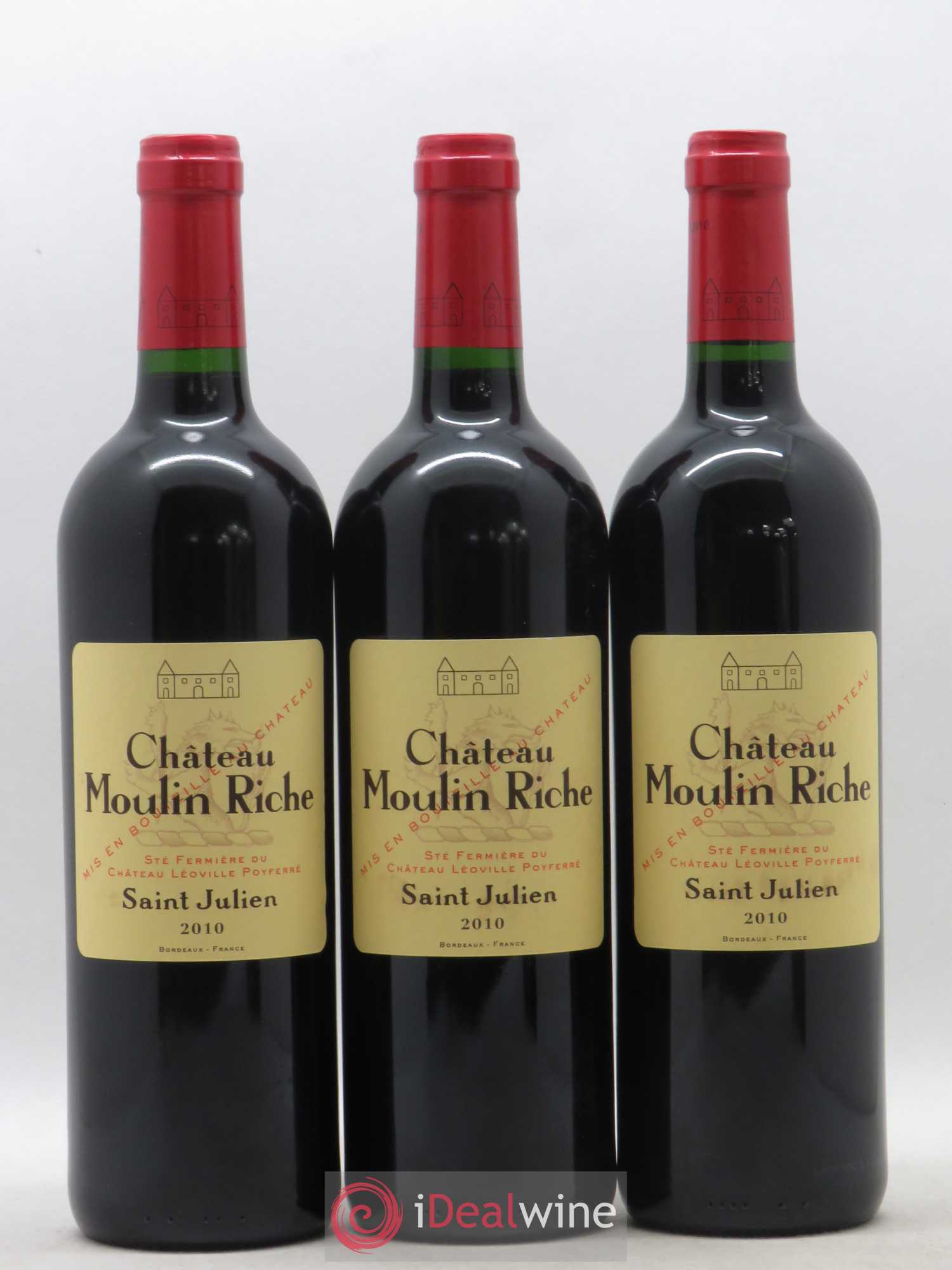 Château Moulin Riche 2010 - Posten von 6 Flaschen - 2