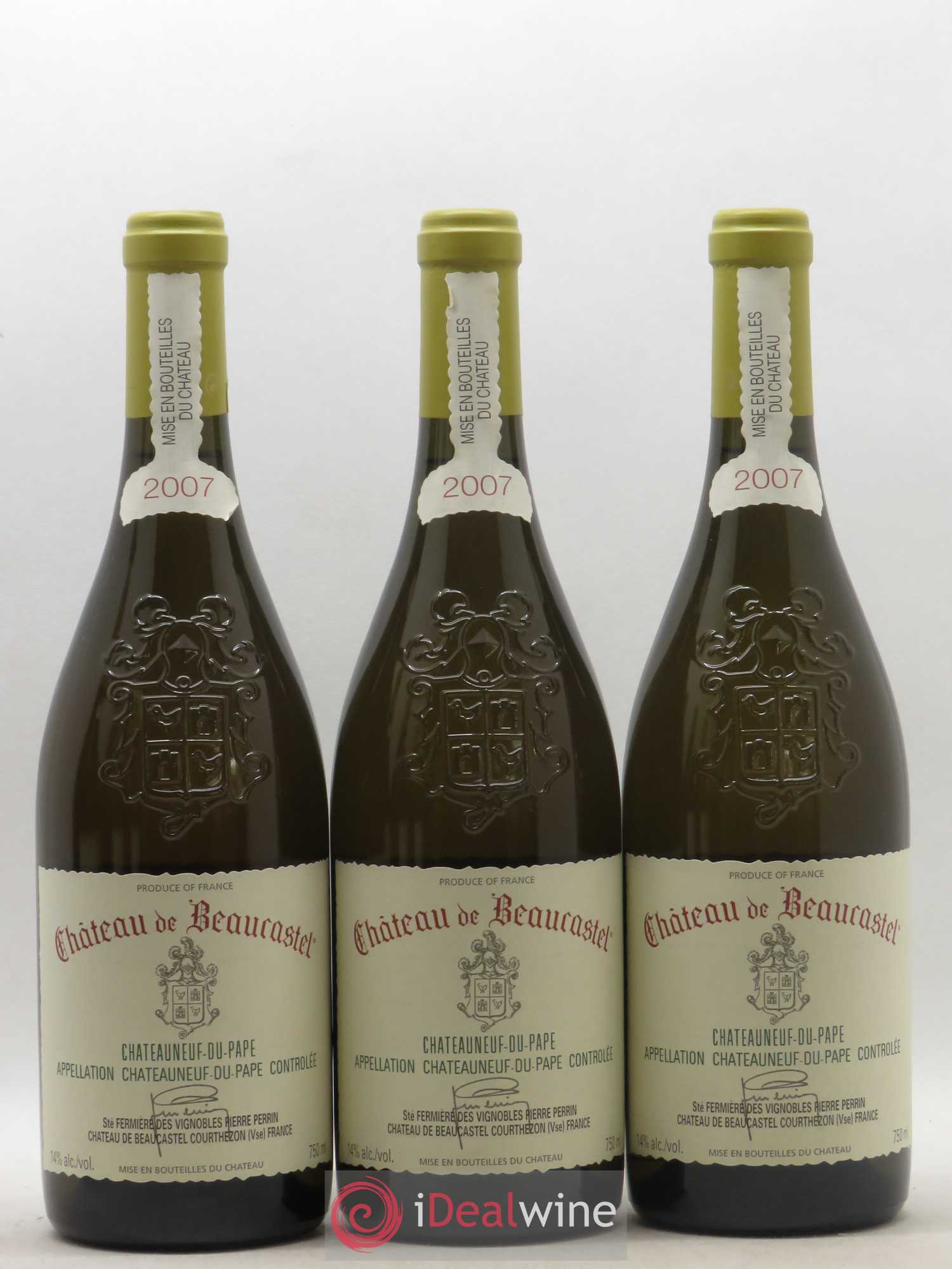 Châteauneuf-du-Pape Château de Beaucastel Famille Perrin 2007 - Lot de 6 bouteilles - 1